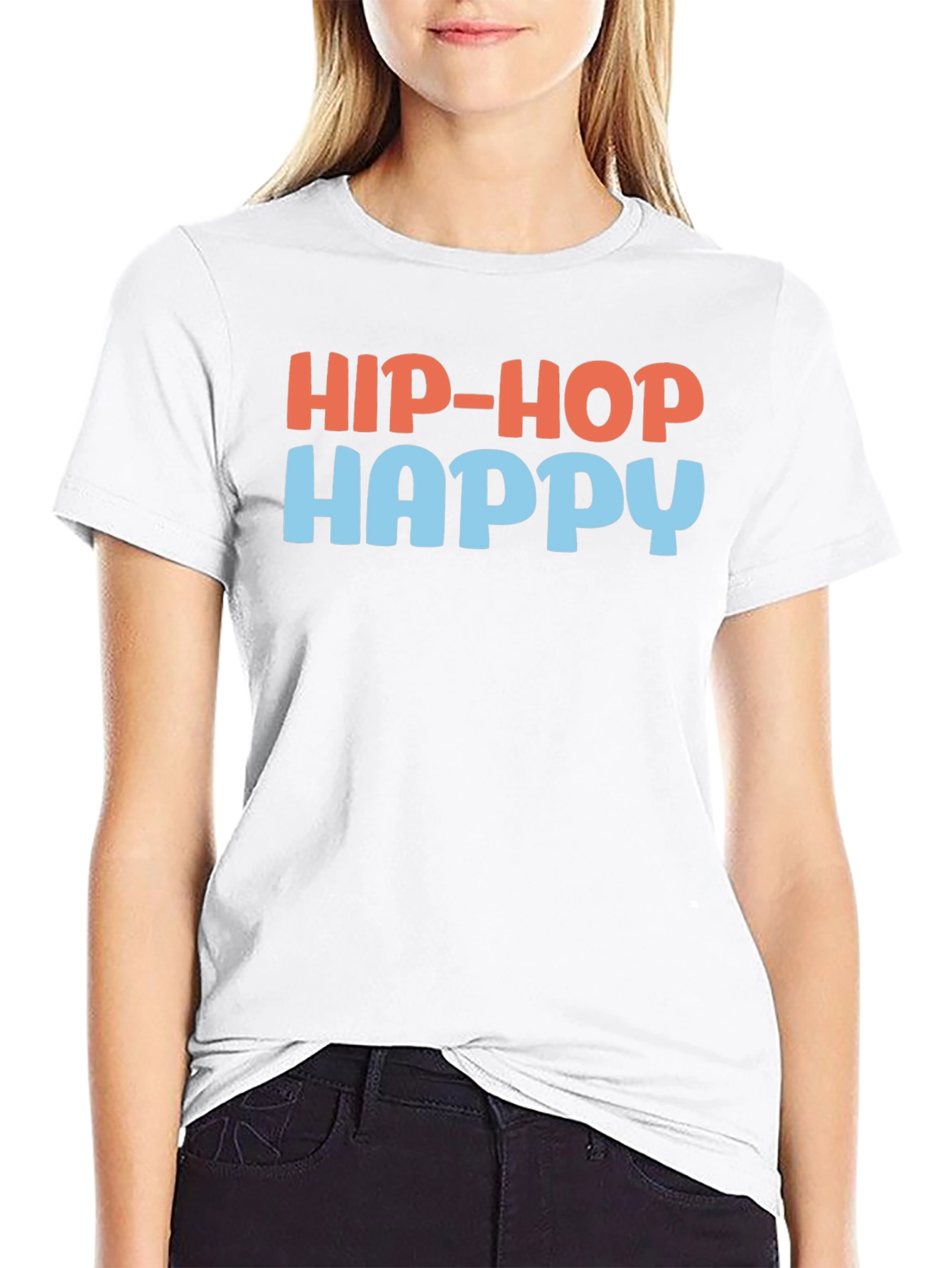 Hip-Hop Happy Graphic Tee - Unisex