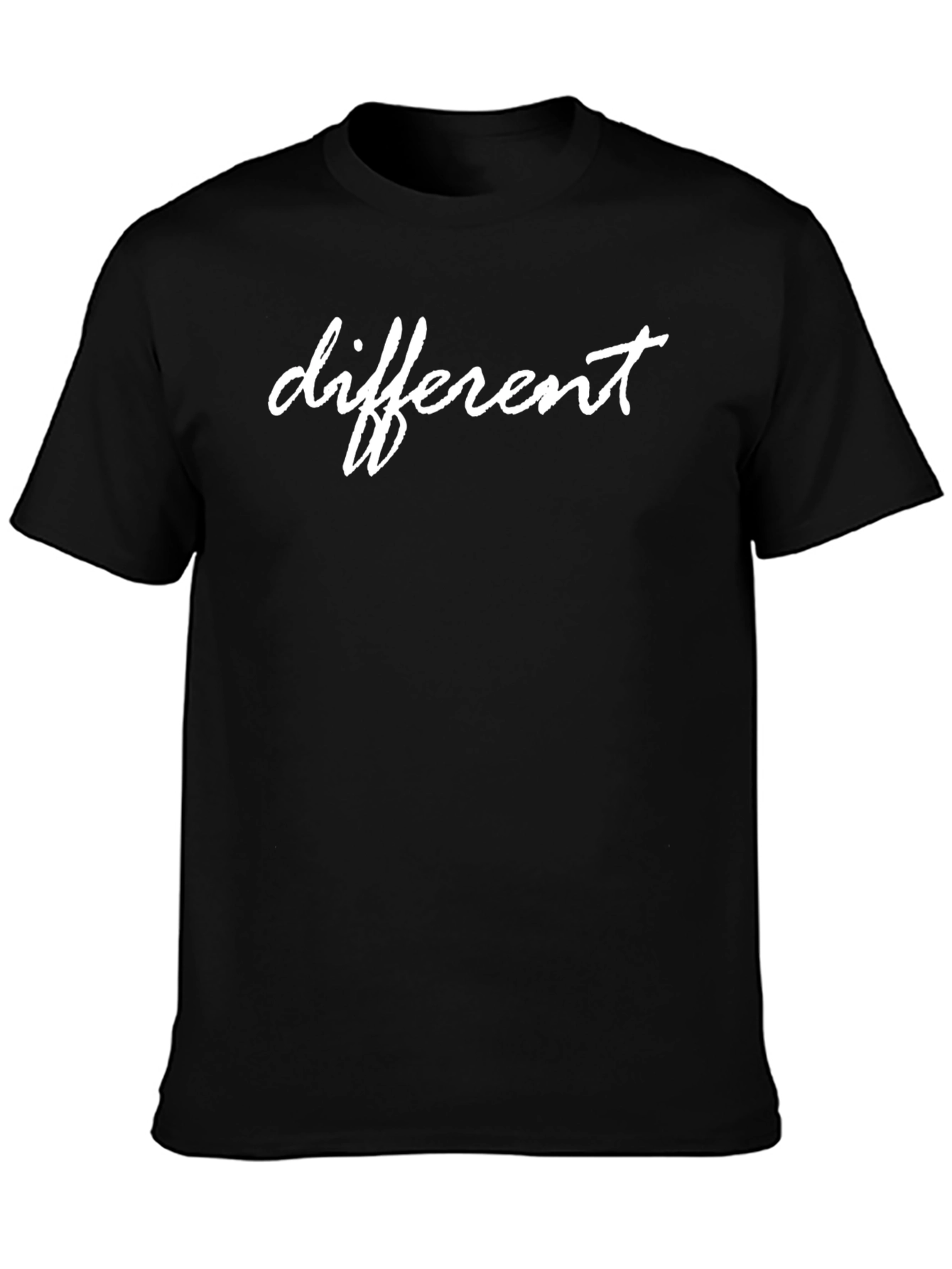 Different Graphic Black T-Shirt - Casual Style