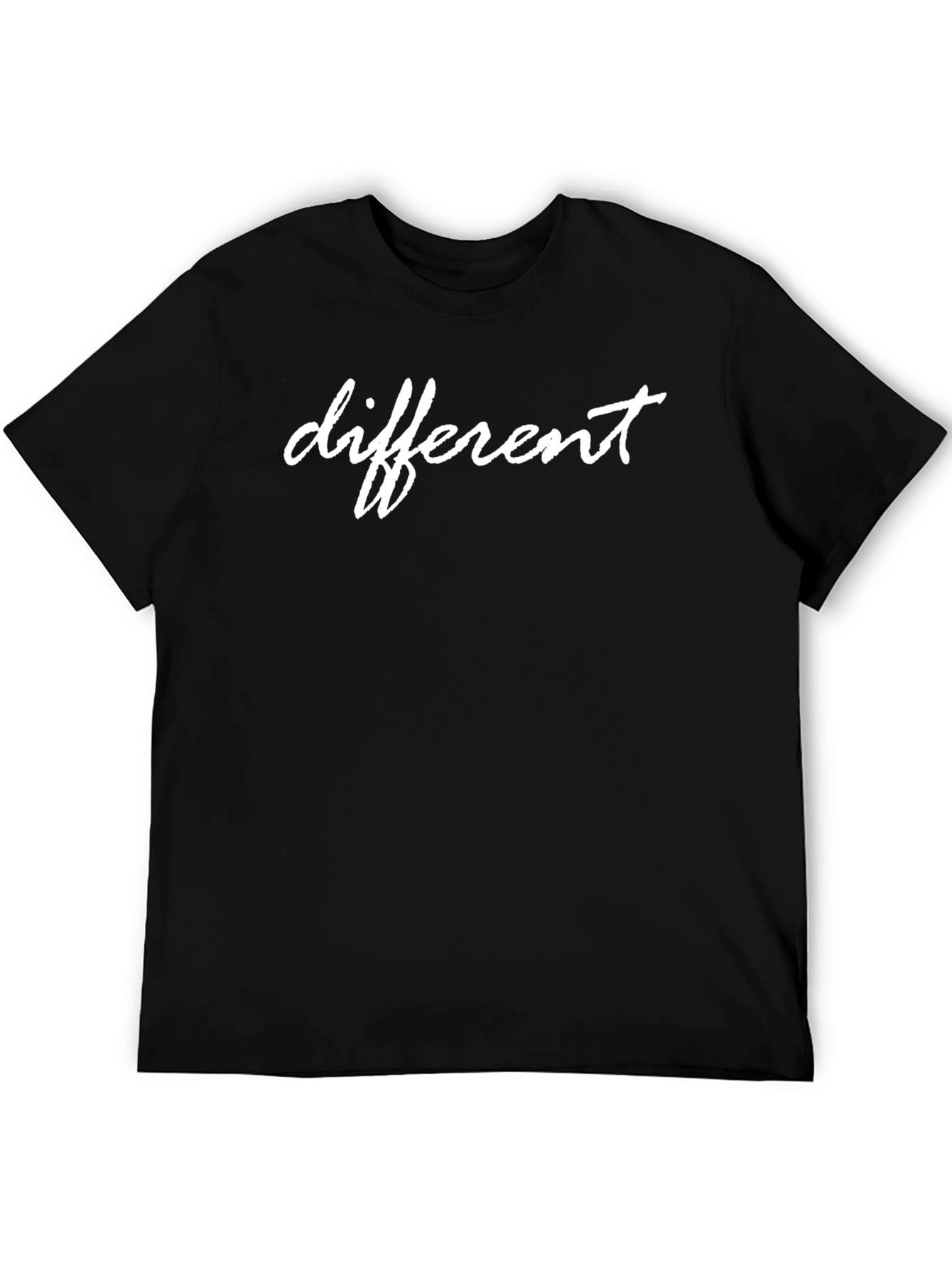 Different Graphic Black T-Shirt - Casual Style