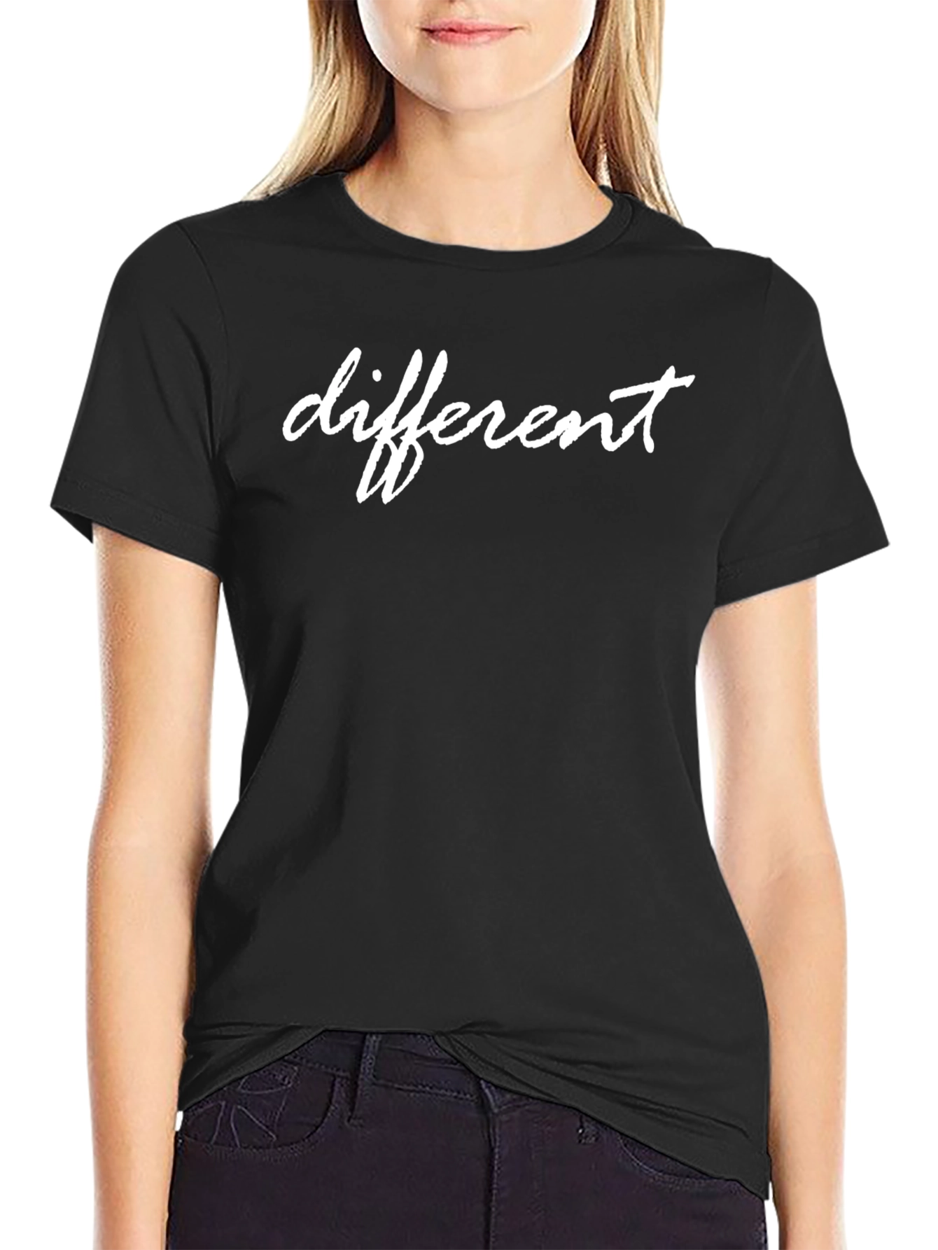 Different Graphic Black T-Shirt - Casual Style