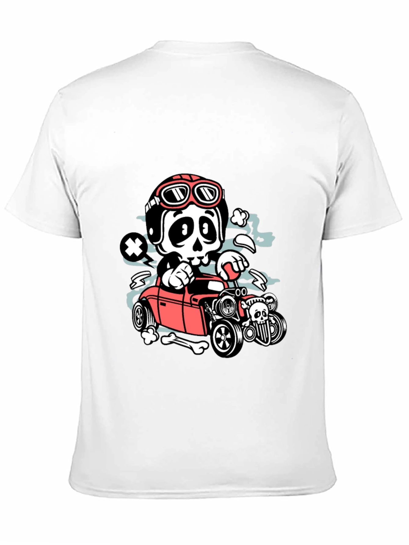 Skull Hot Rod T-Shirt - Rocker Style