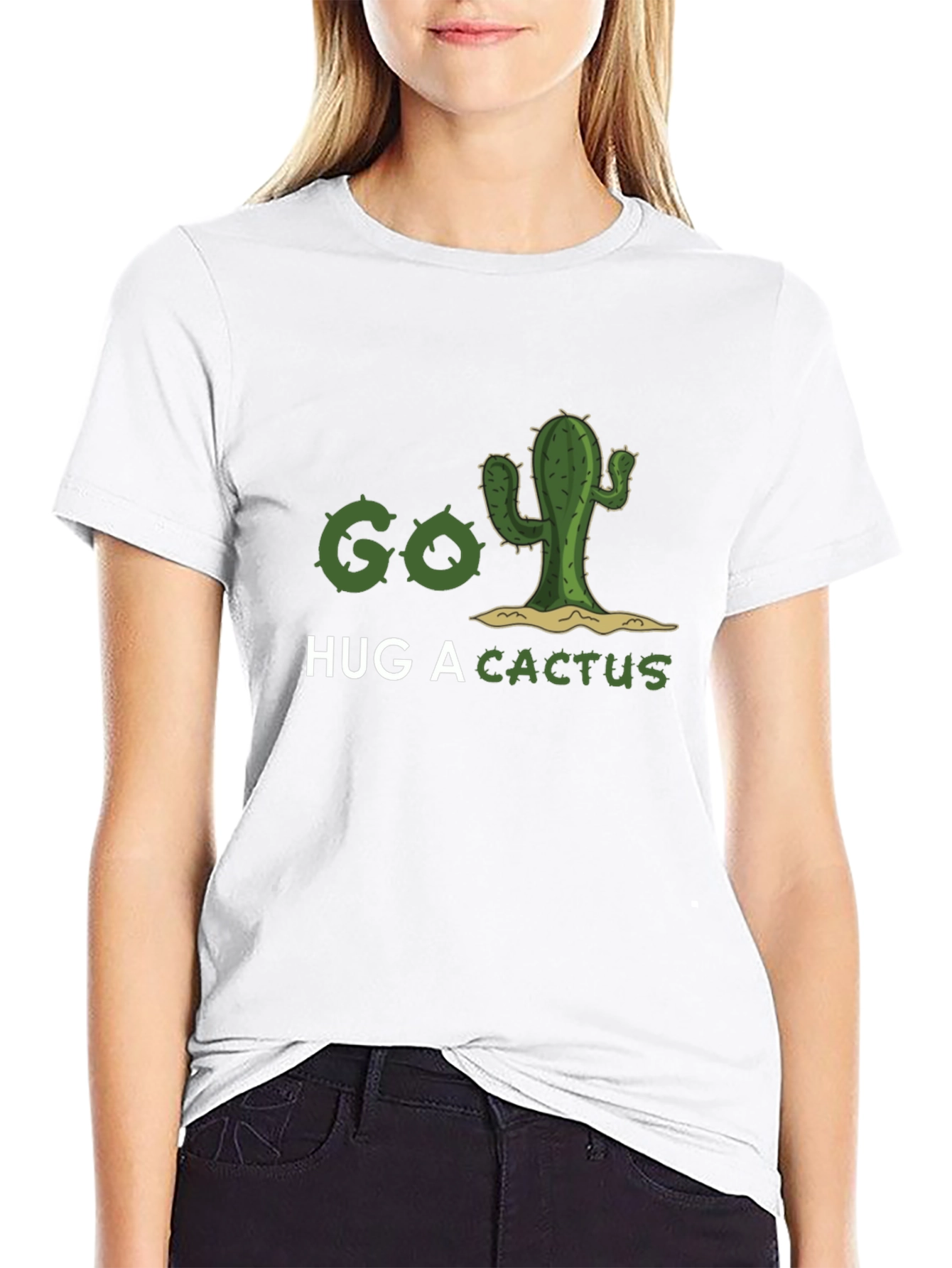 Go Hug A Cactus T-Shirt - Funny Graphic Tee