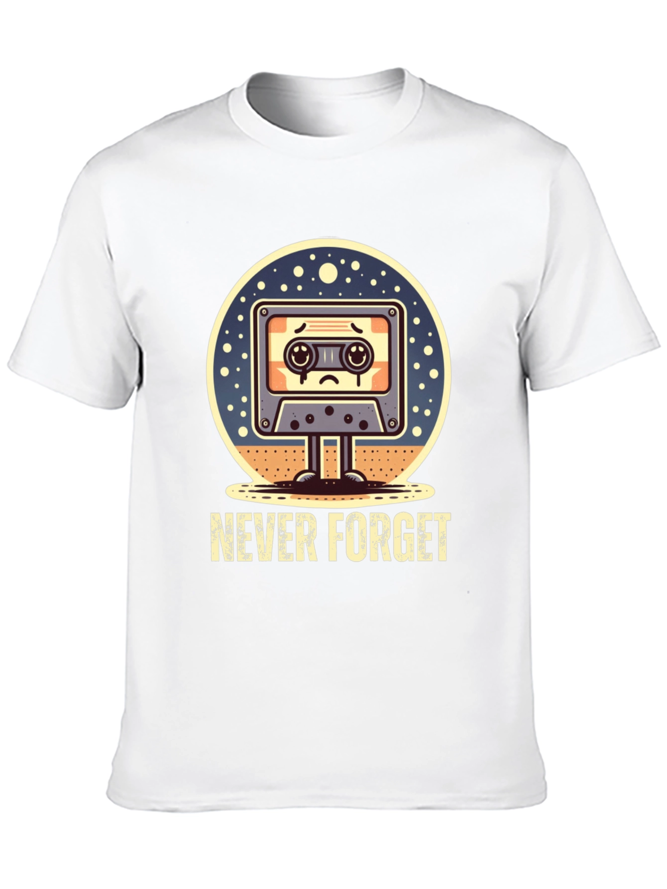 Never Forget Retro Cassette Tape T-Shirt