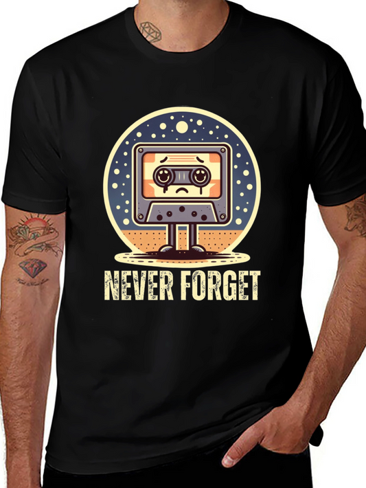 Never Forget Retro Cassette Tape T-Shirt
