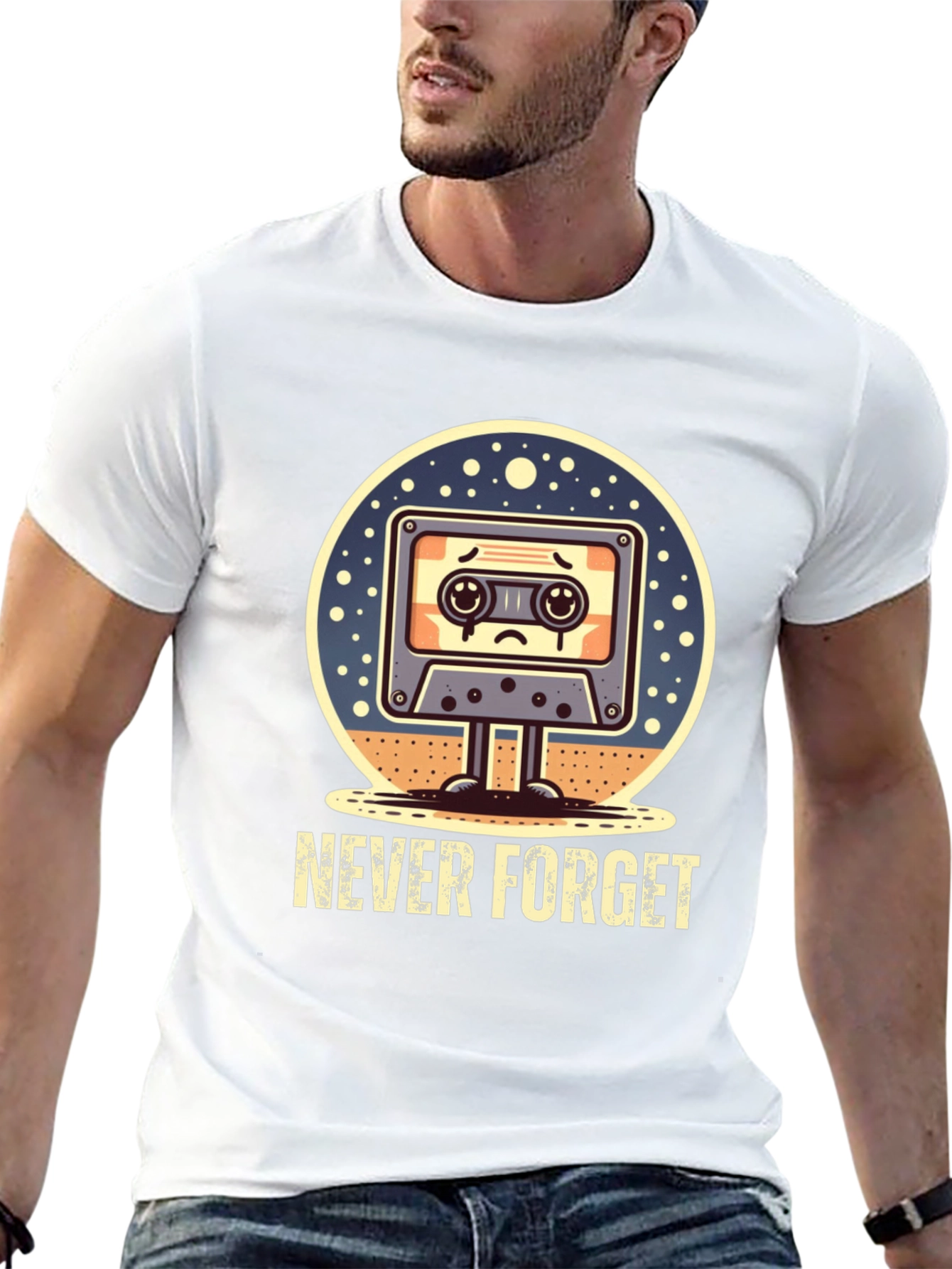 Never Forget Retro Cassette Tape T-Shirt