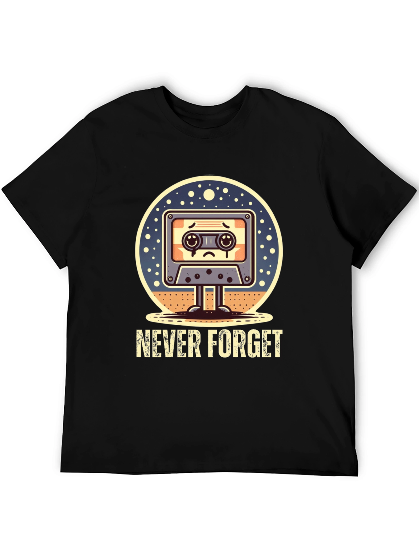 Never Forget Retro Cassette Tape T-Shirt