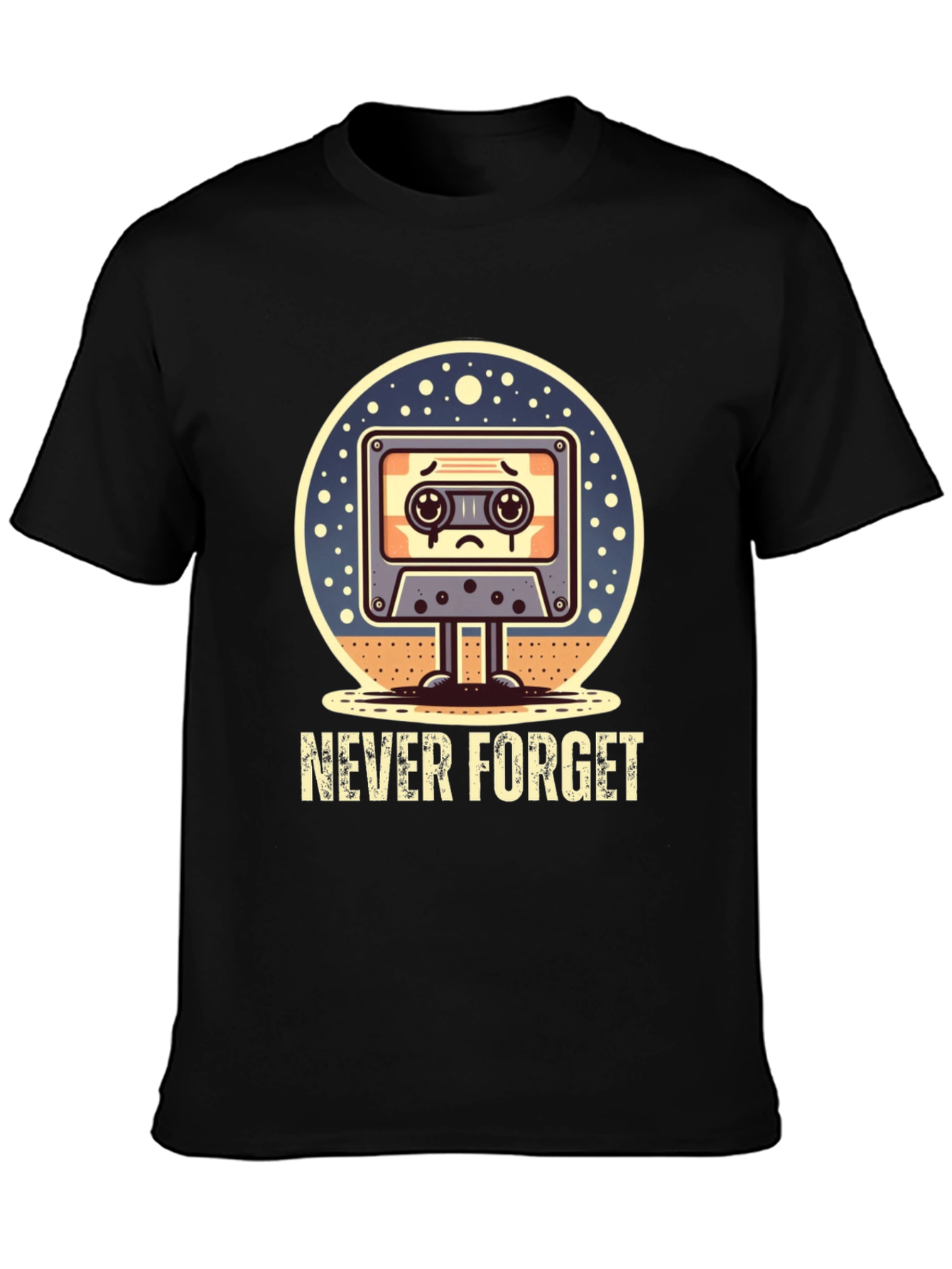Never Forget Retro Cassette Tape T-Shirt