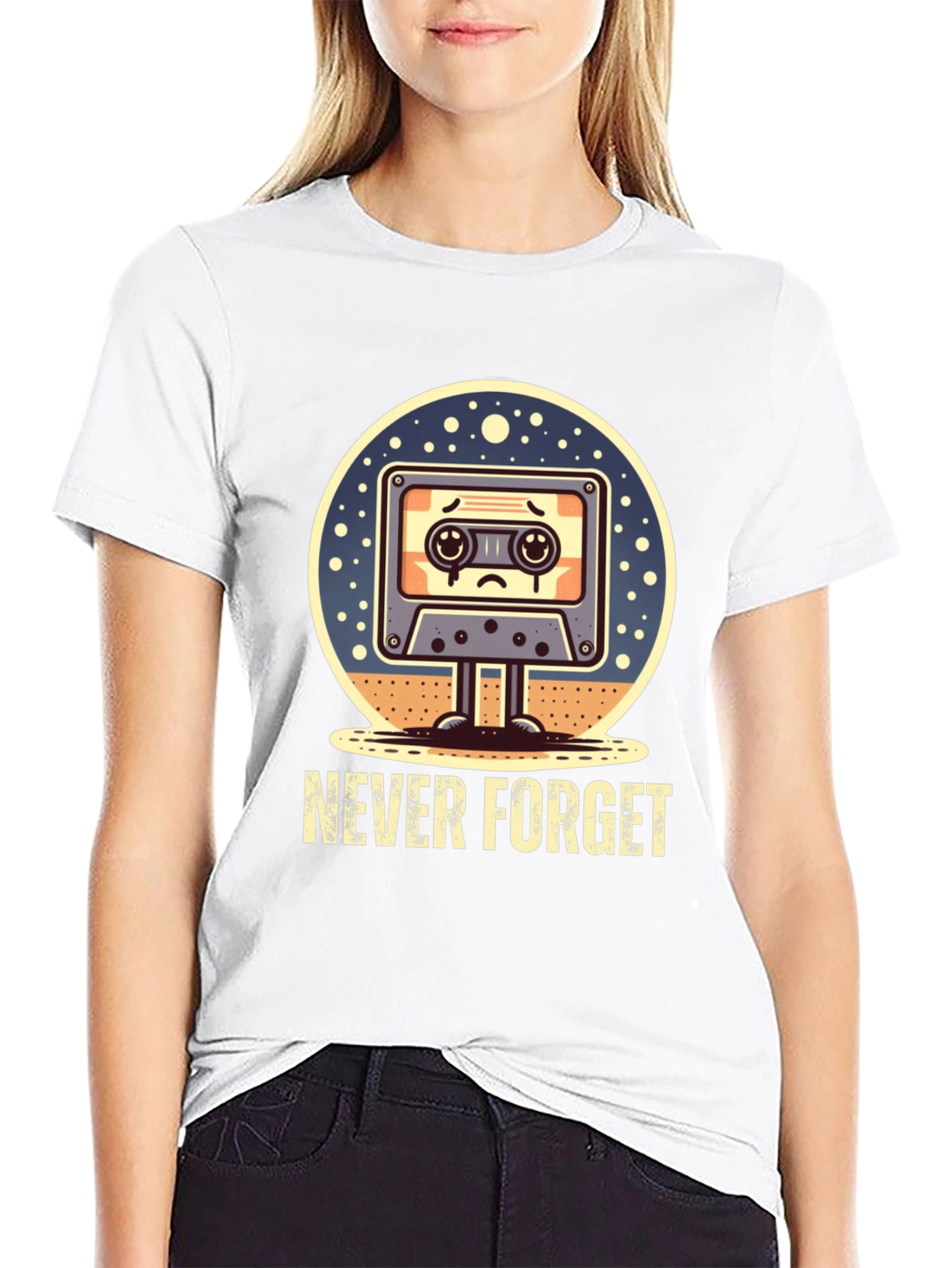 Never Forget Retro Cassette Tape T-Shirt