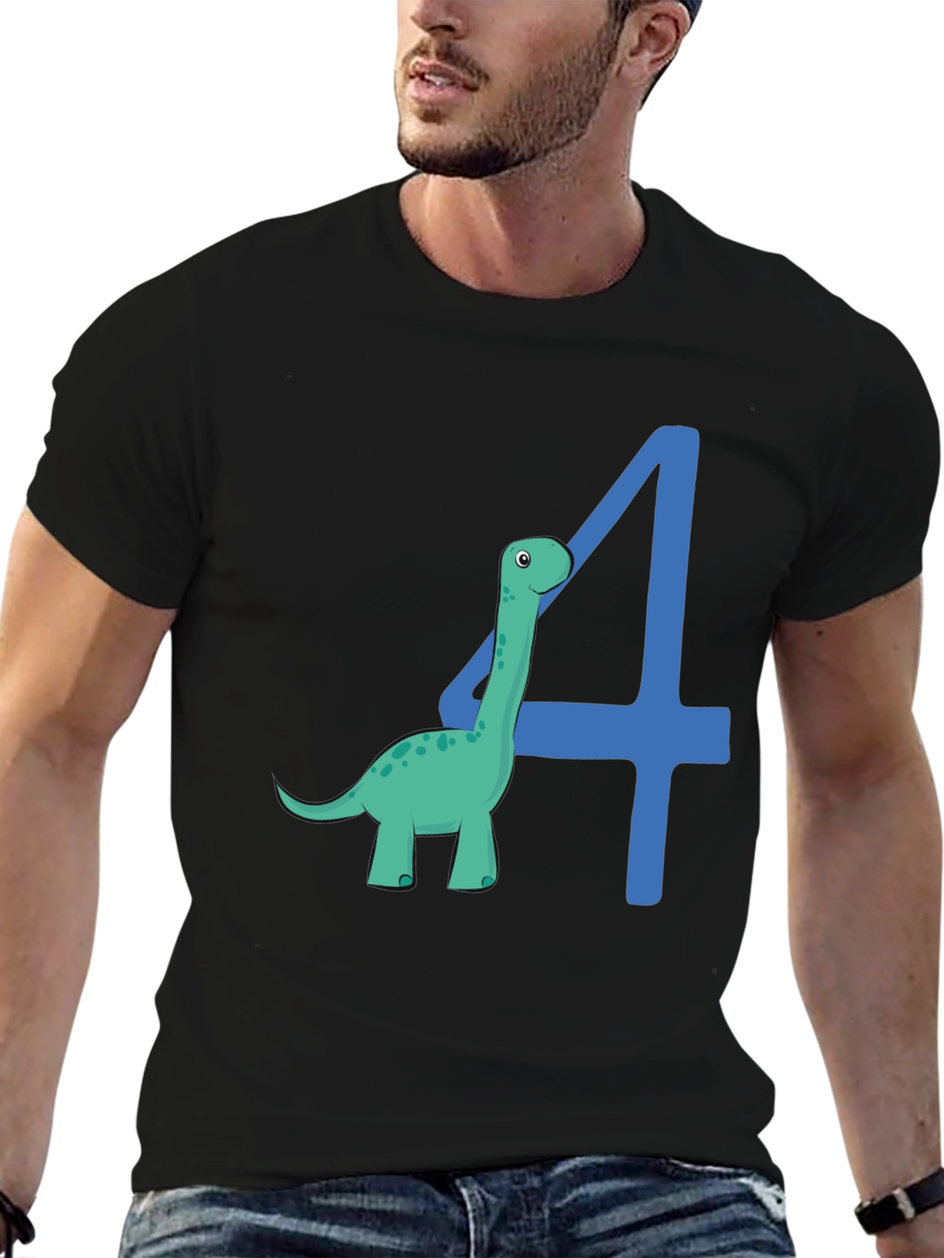 Dino 4th Birthday T-Shirt
