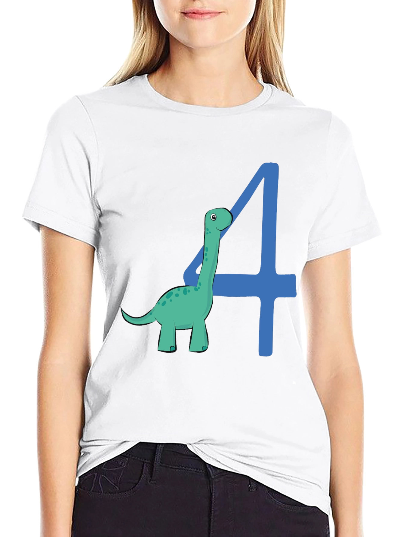 Dino 4th Birthday T-Shirt