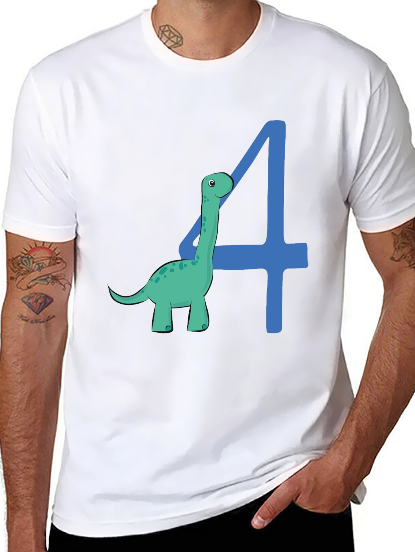 Dino 4th Birthday T-Shirt