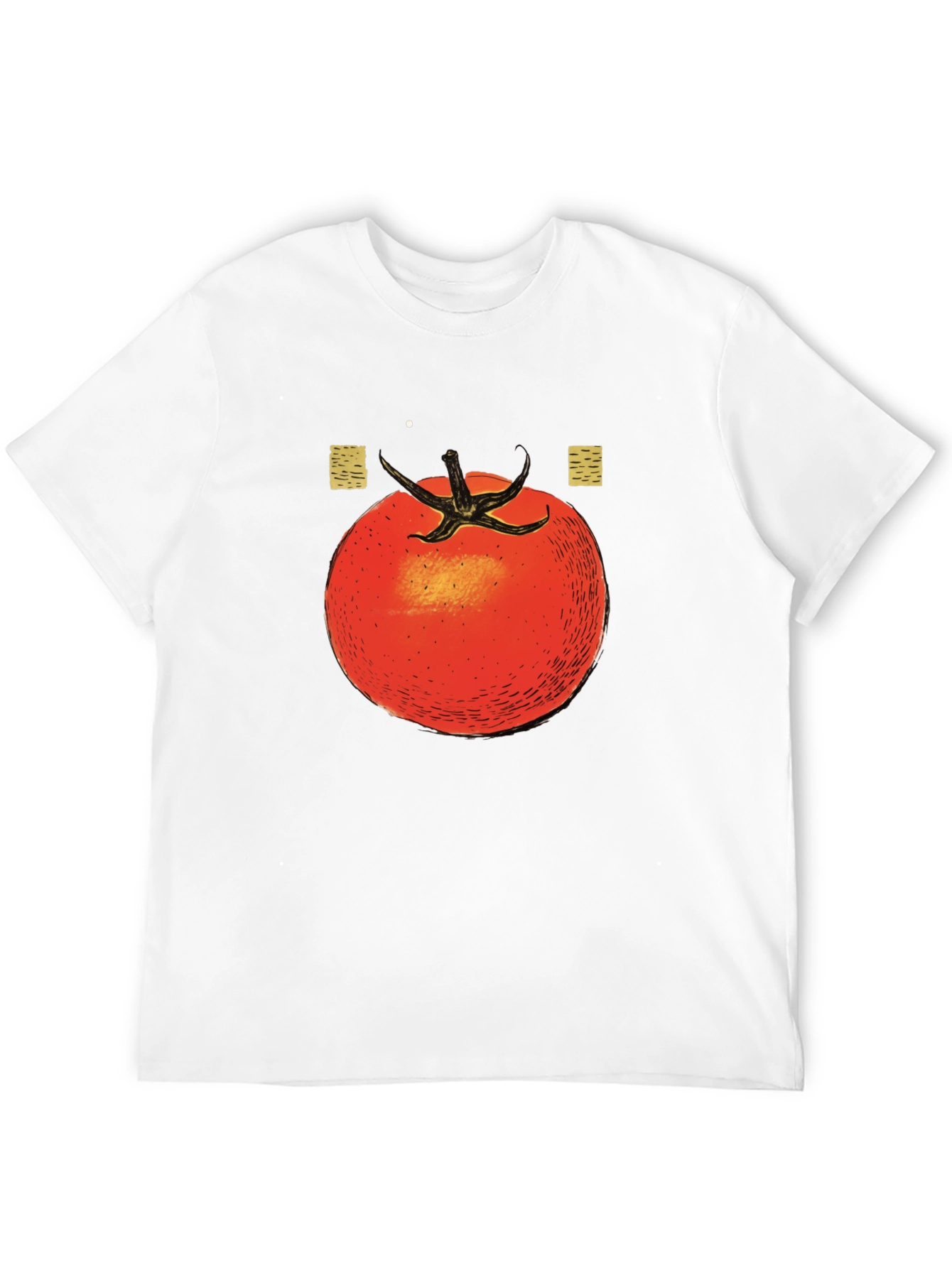 Tomato Graphic Print Black T-Shirt
