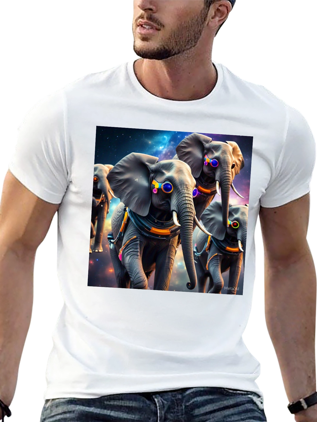 Cosmic Elephant T-Shirt: Unique Graphic Tee