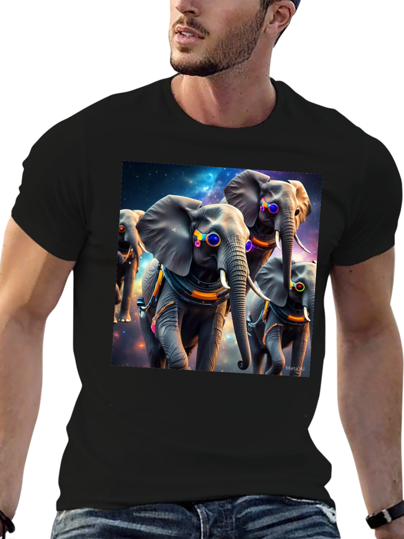 Cosmic Elephant T-Shirt: Unique Graphic Tee