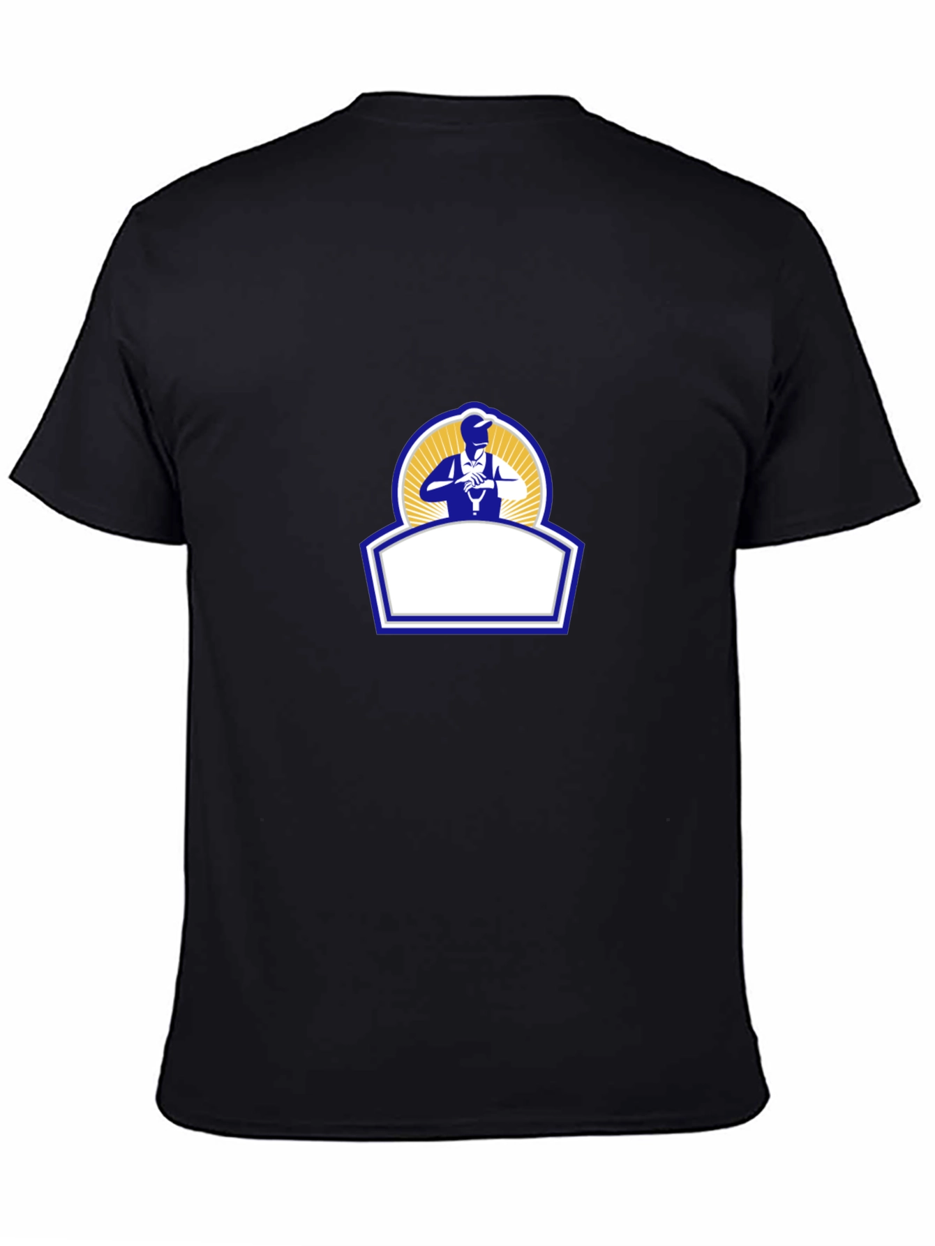 Black Graphic Tee - Electrician Design
