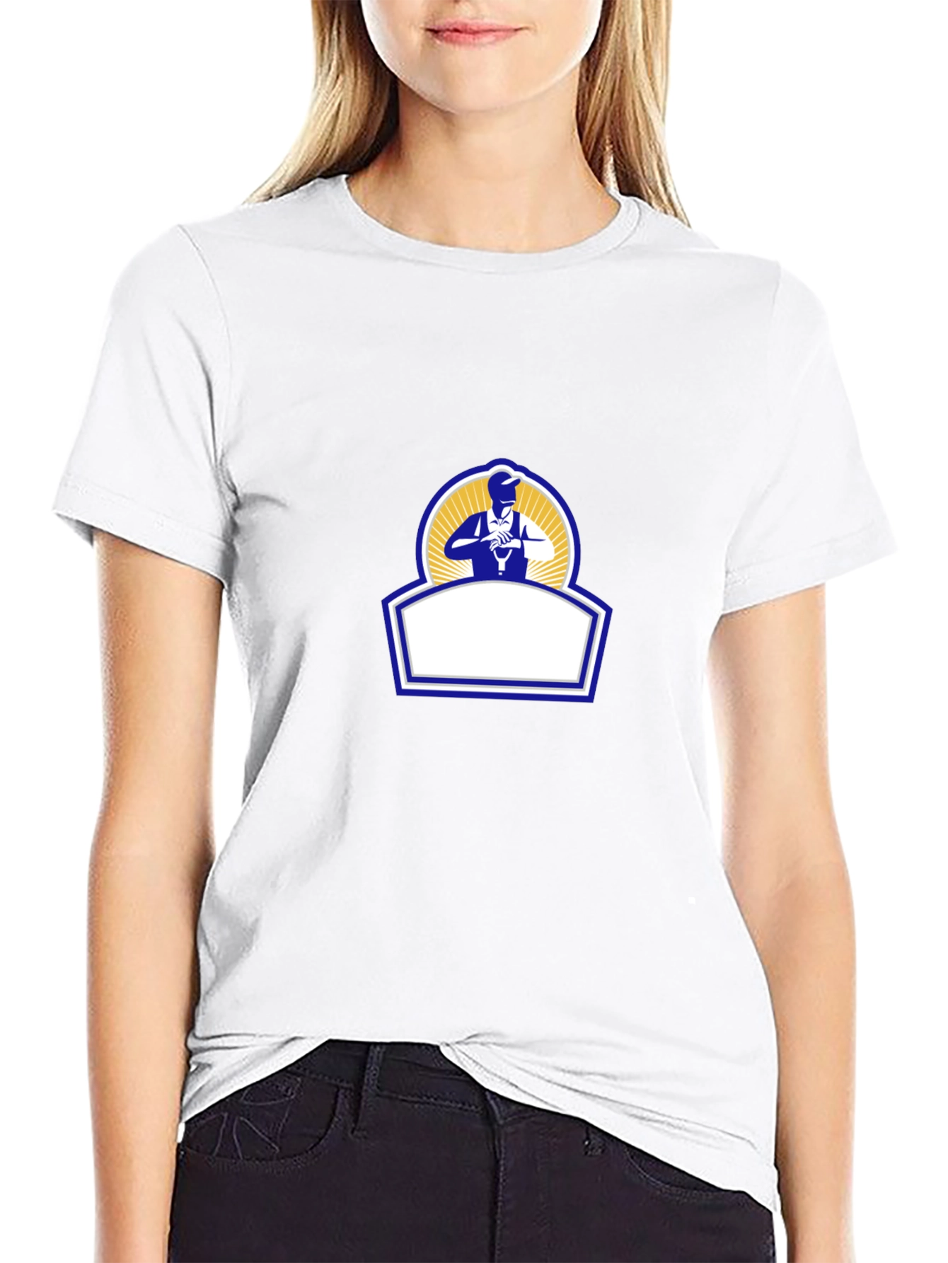 Black Graphic Tee - Electrician Design