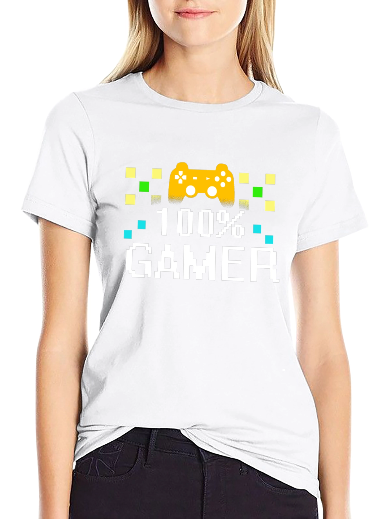 100% Gamer Black Graphic T-Shirt