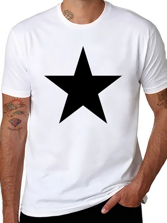 Black Star Graphic Tee - Modern Style