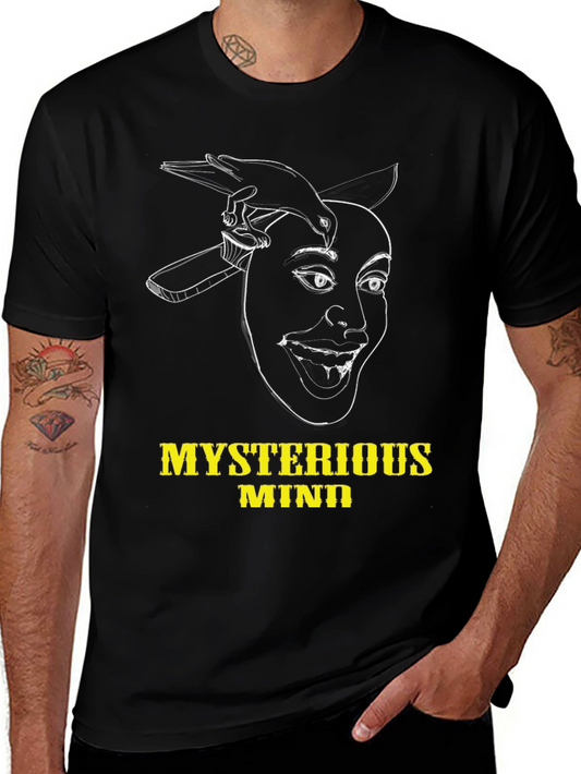 Mysterious Mind Black Graphic Tee