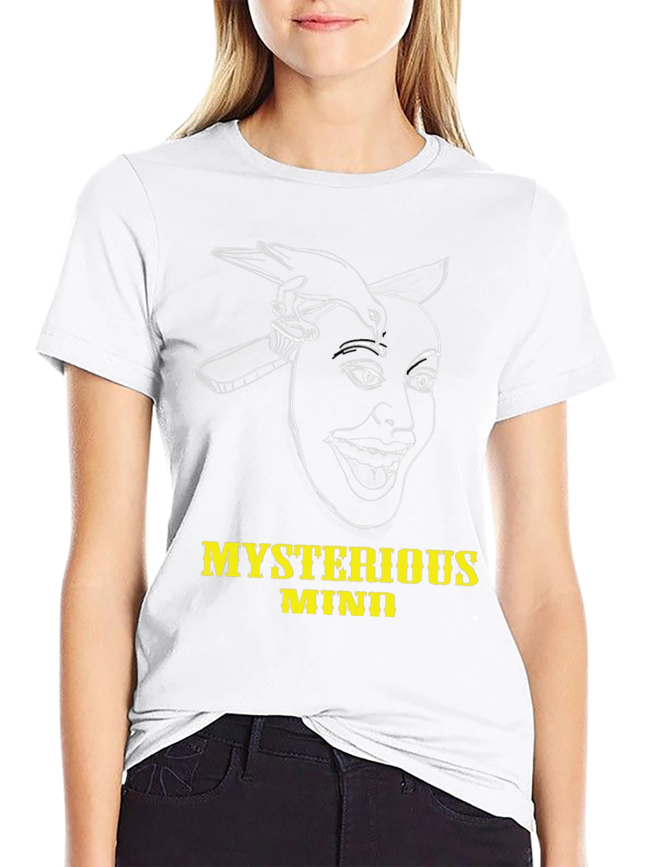 Mysterious Mind Black Graphic Tee