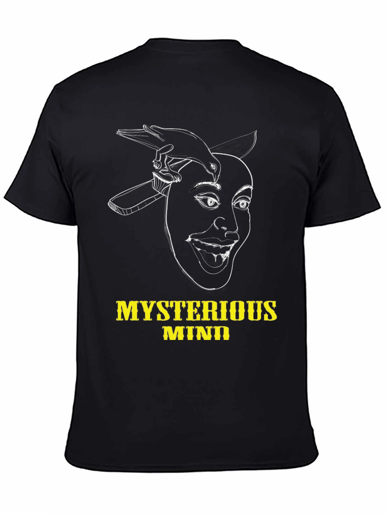 Mysterious Mind Black Graphic Tee
