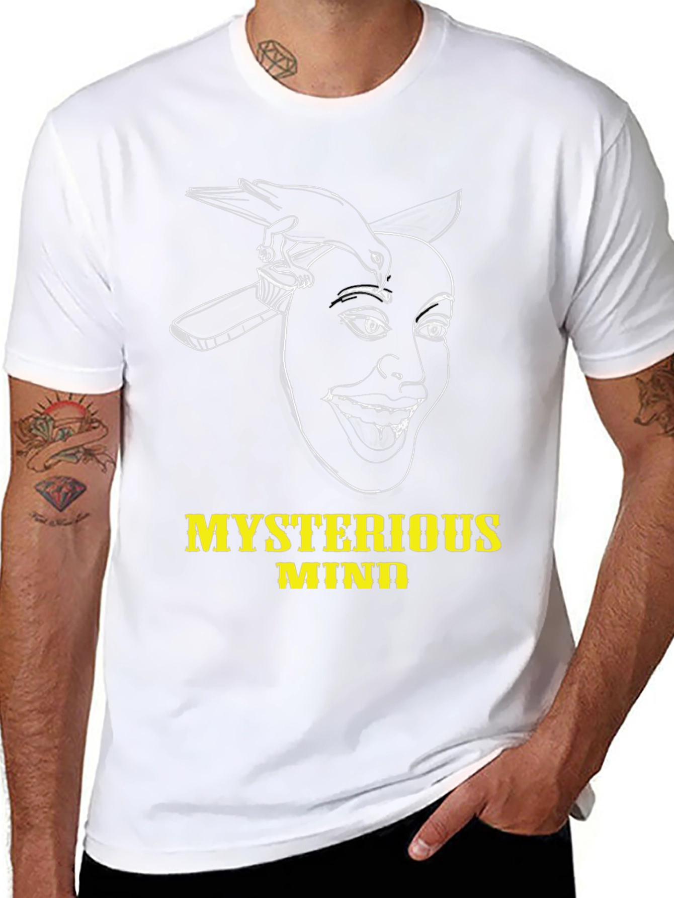 Mysterious Mind Black Graphic Tee