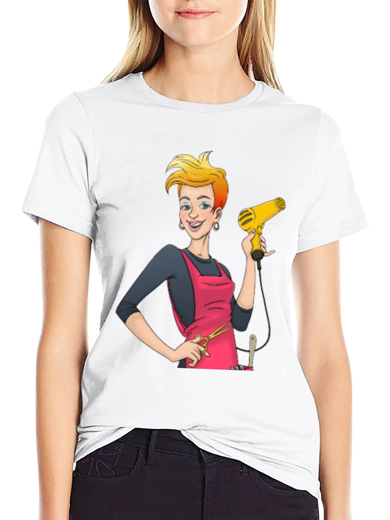 Hairdresser Cartoon T-Shirt