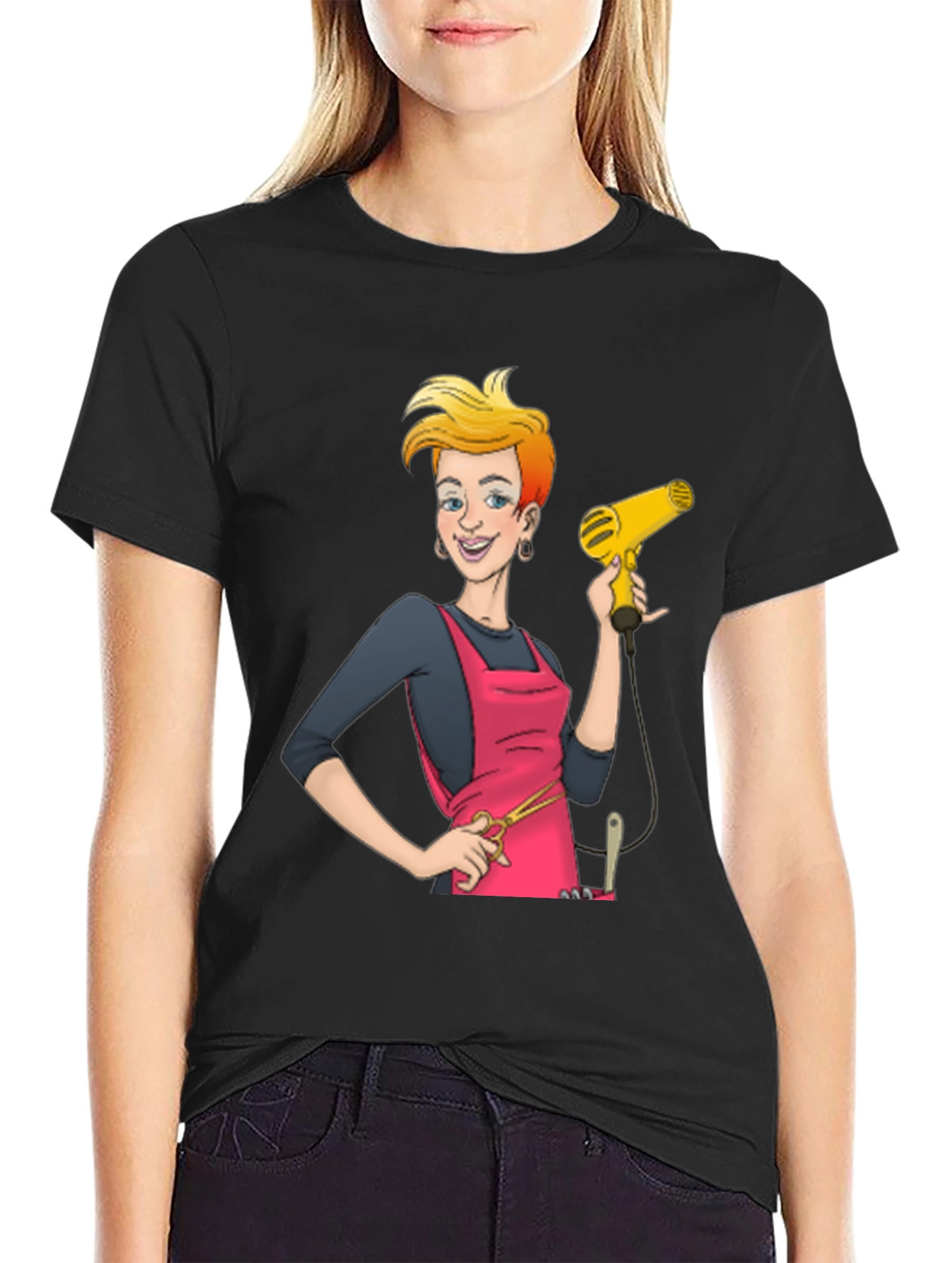 Hairdresser Cartoon T-Shirt