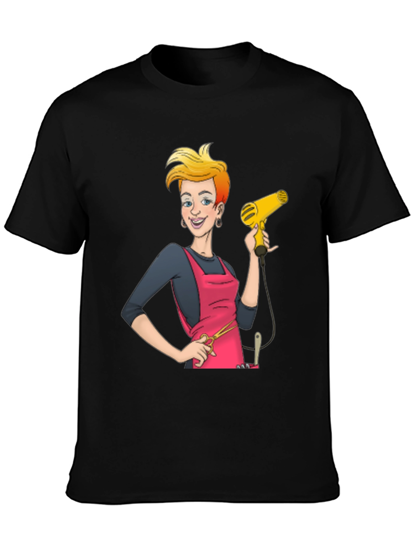 Hairdresser Cartoon T-Shirt