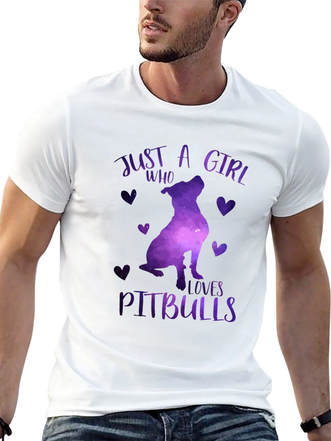 Just A Girl Who Loves Pitbulls T-Shirt