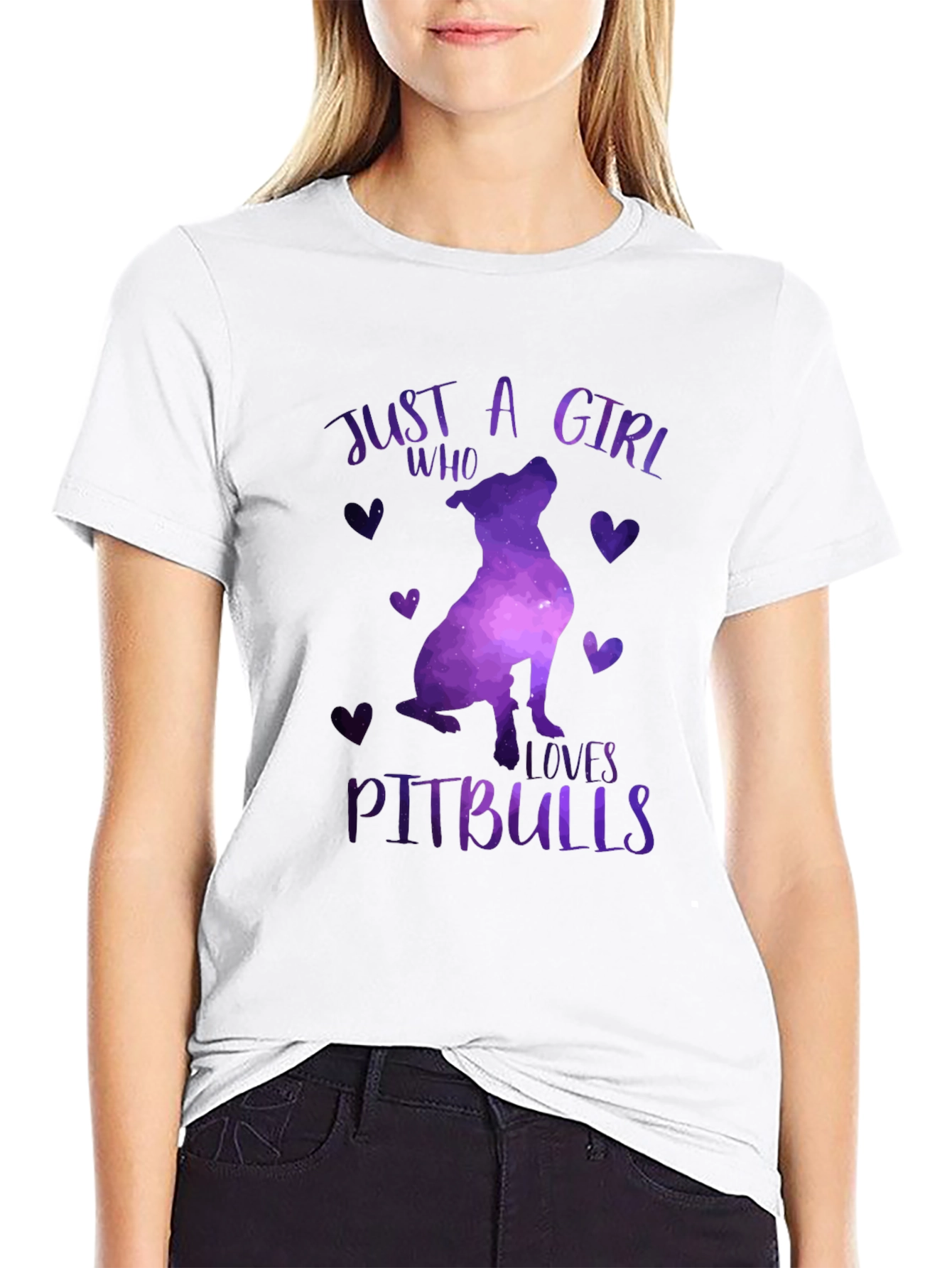 Just A Girl Who Loves Pitbulls T-Shirt