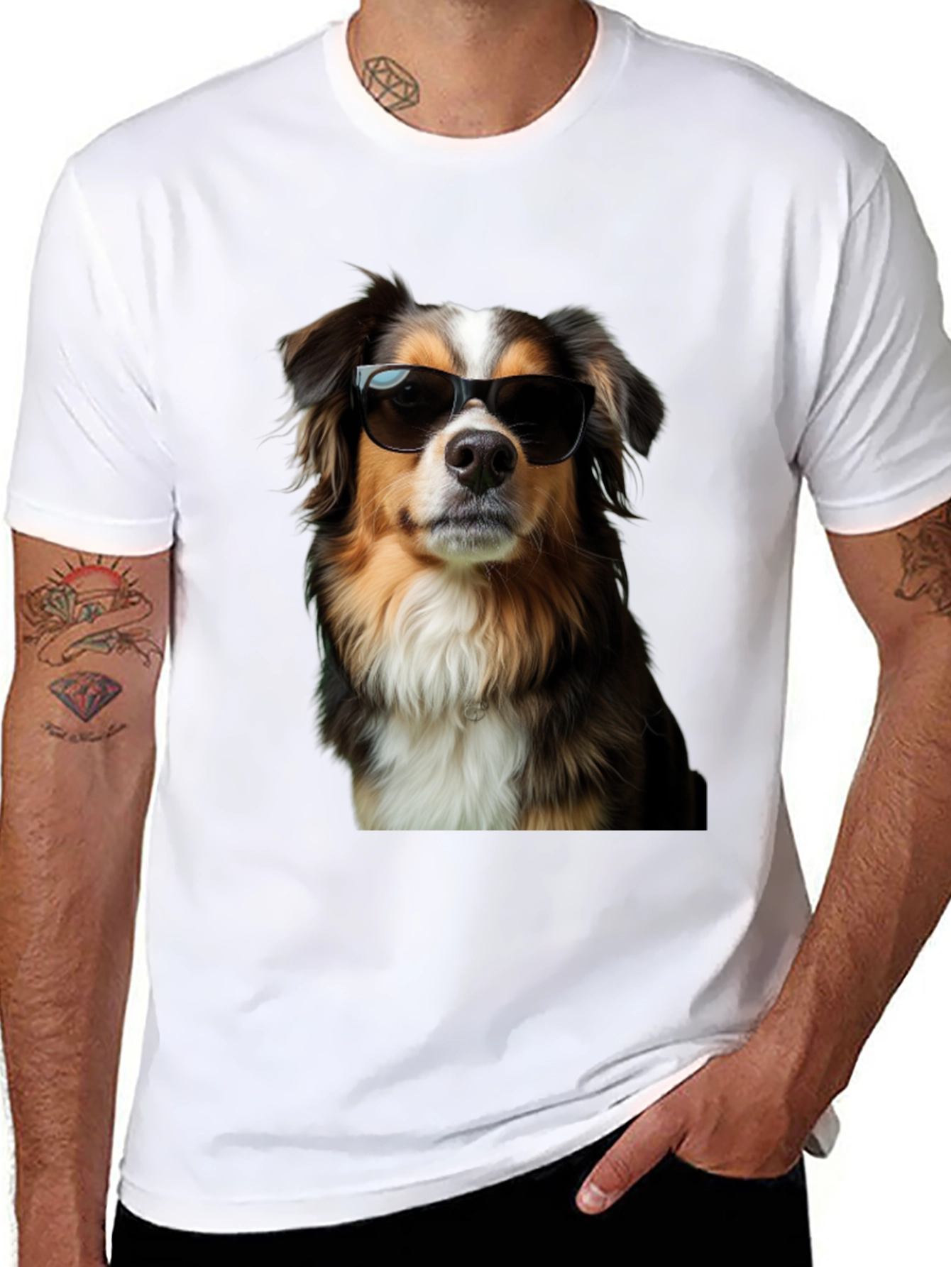 Cool Dog T-Shirt - Stylish Canine Graphic Tee
