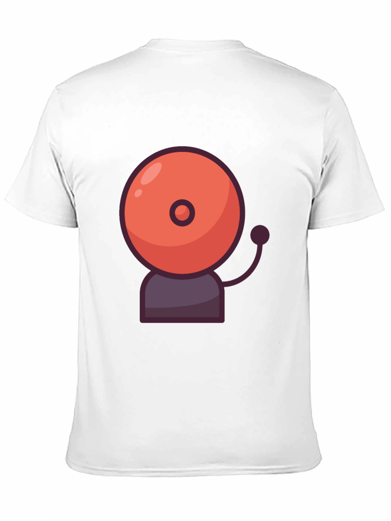 Ringing School Bell Graphic Tee - Black Cotton T-Shirt