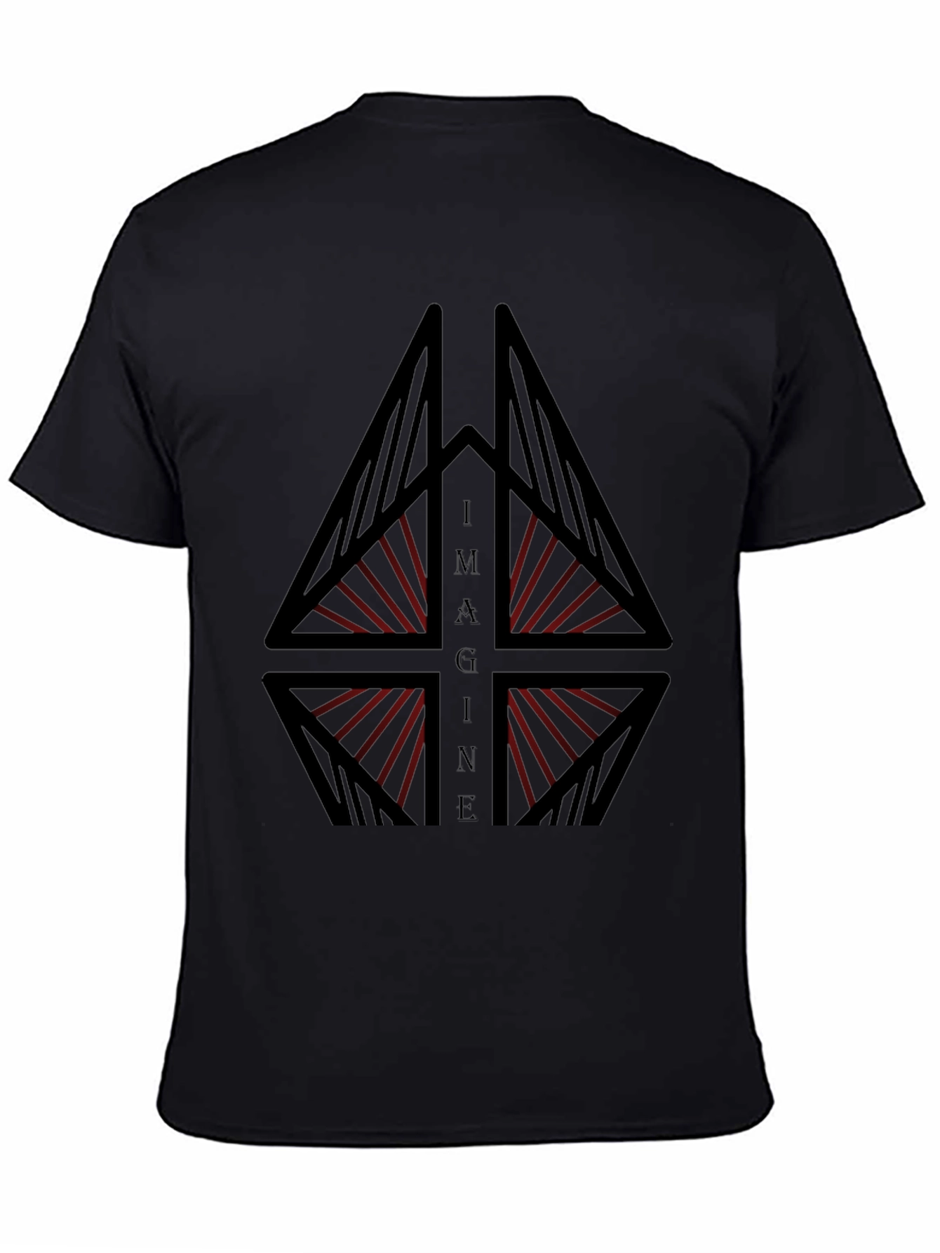 Imagine Graphic Tee - Modern Geometric Design