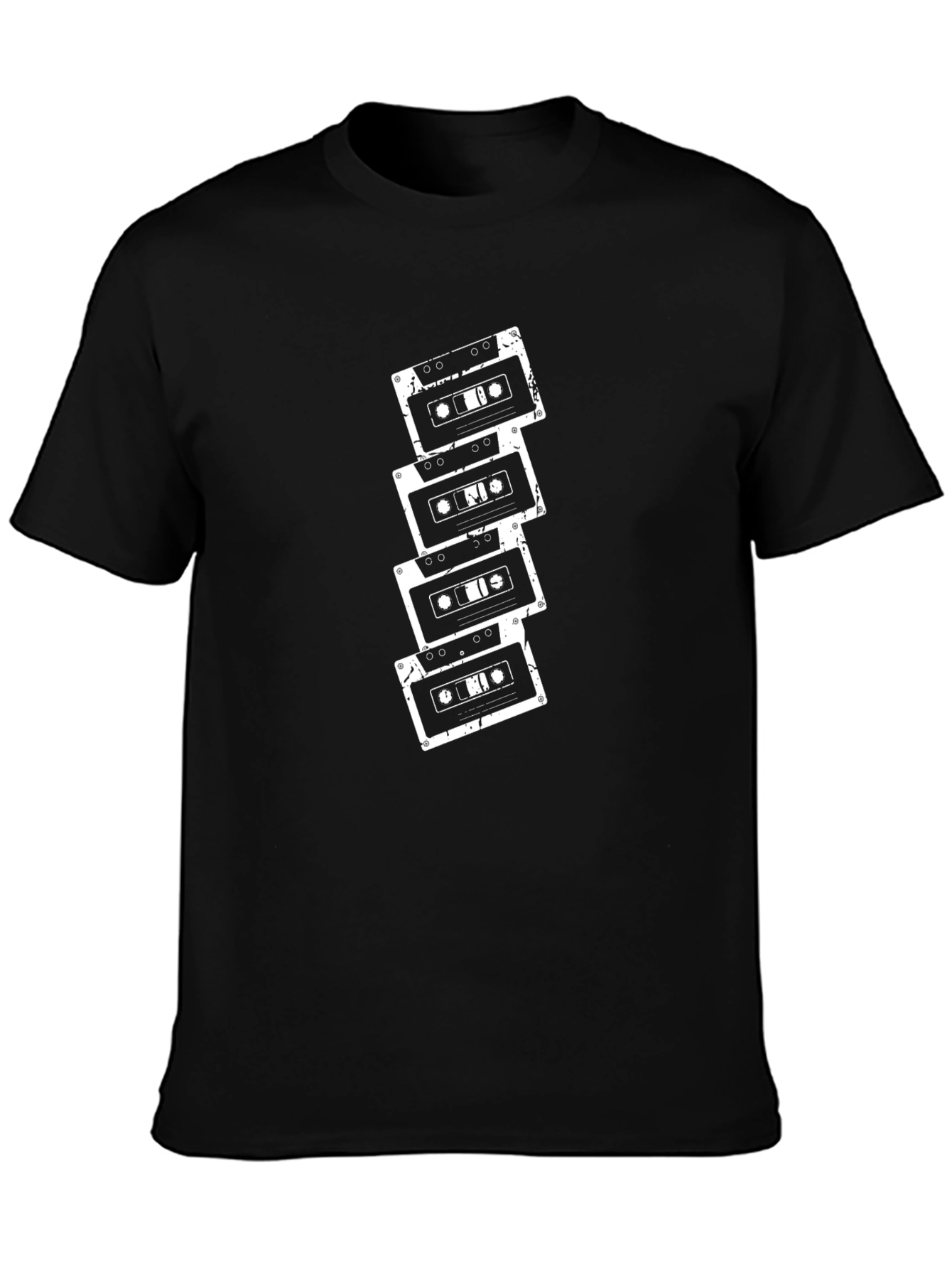 Retro Cassette Tape Graphic Tee - Classic Style
