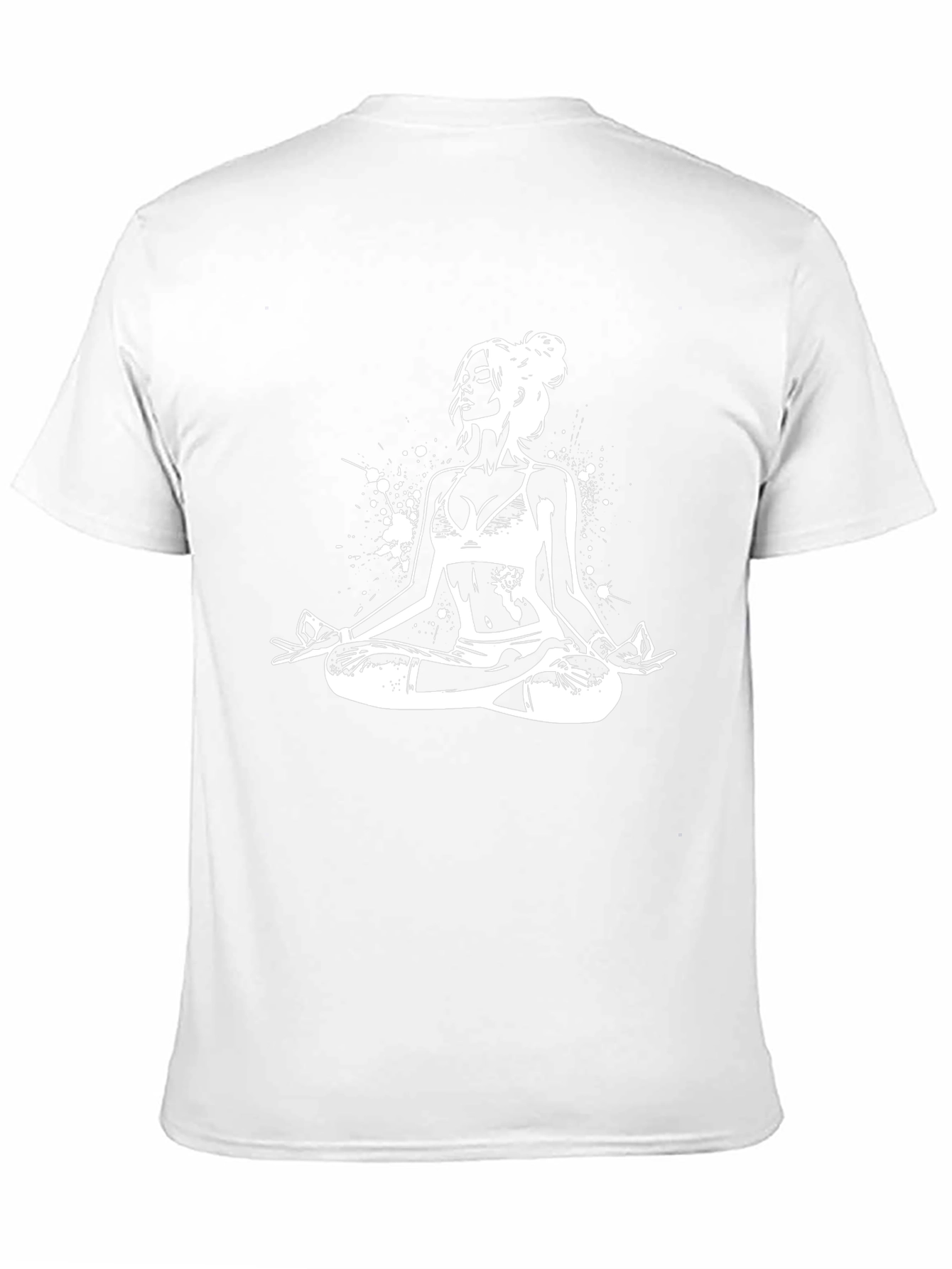 Yoga Woman Graphic Tee - Black Cotton Blend