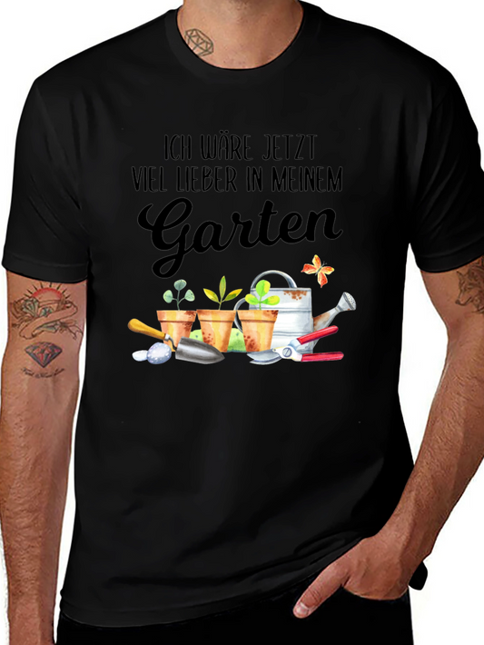 Gardening T-Shirt - Id Rather Be In My Garden
