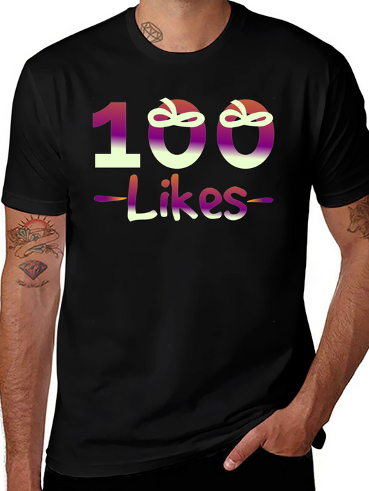 100 Likes Graphic T-Shirt - Trendy Design