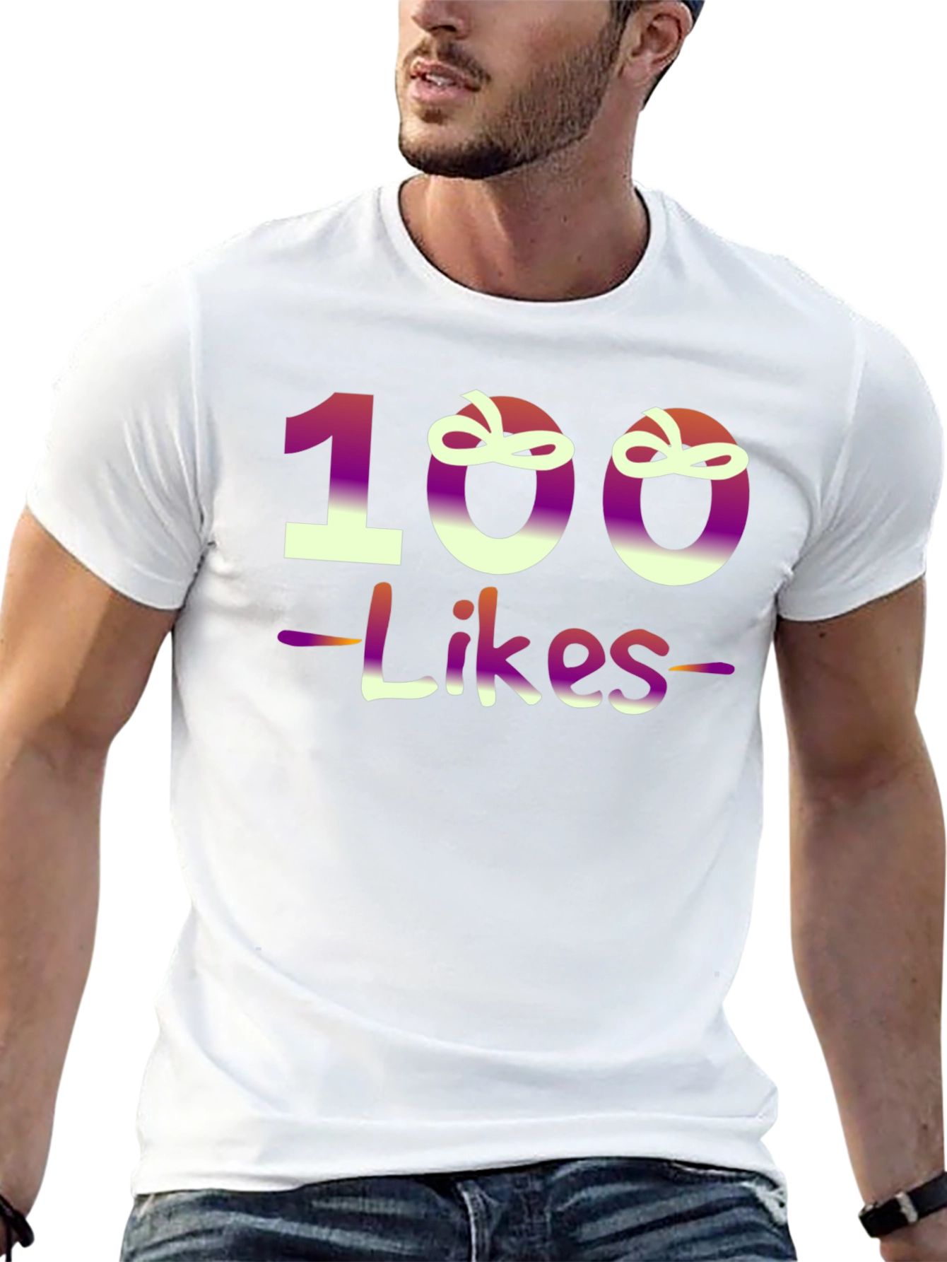 100 Likes Graphic T-Shirt - Trendy Design
