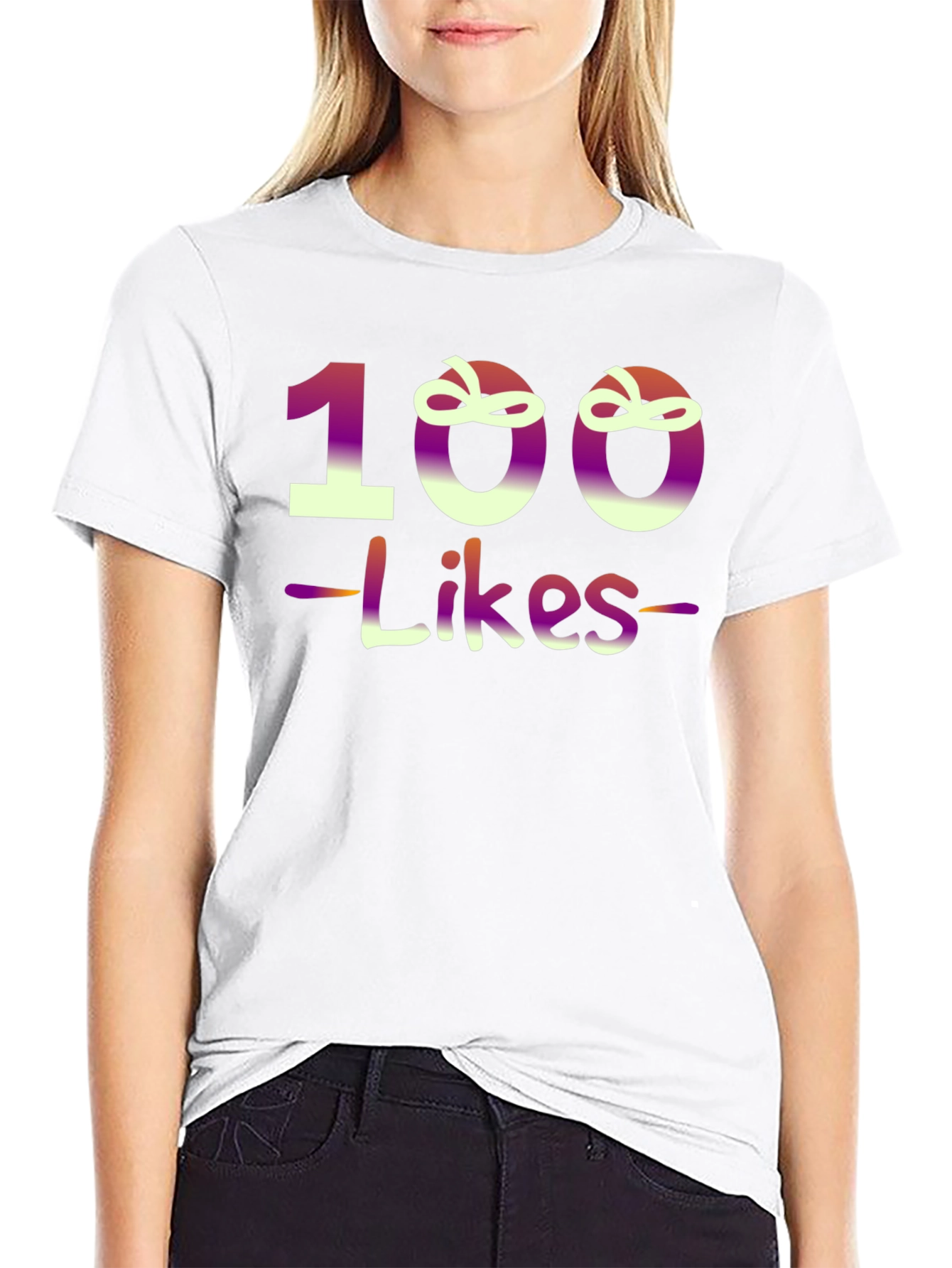 100 Likes Graphic T-Shirt - Trendy Design