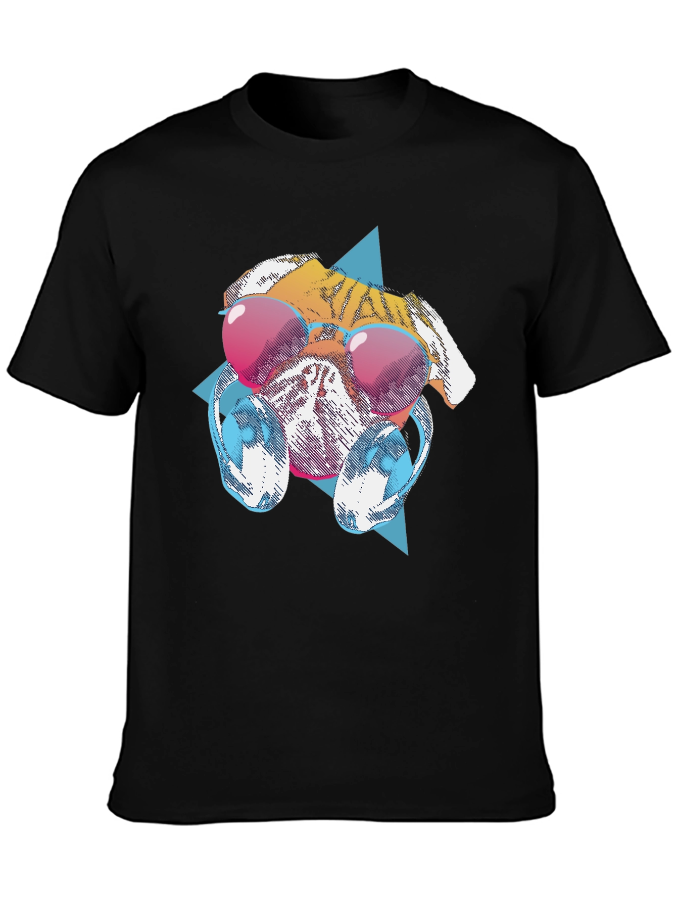 Cool Dog Graphic Tee - Black T-Shirt