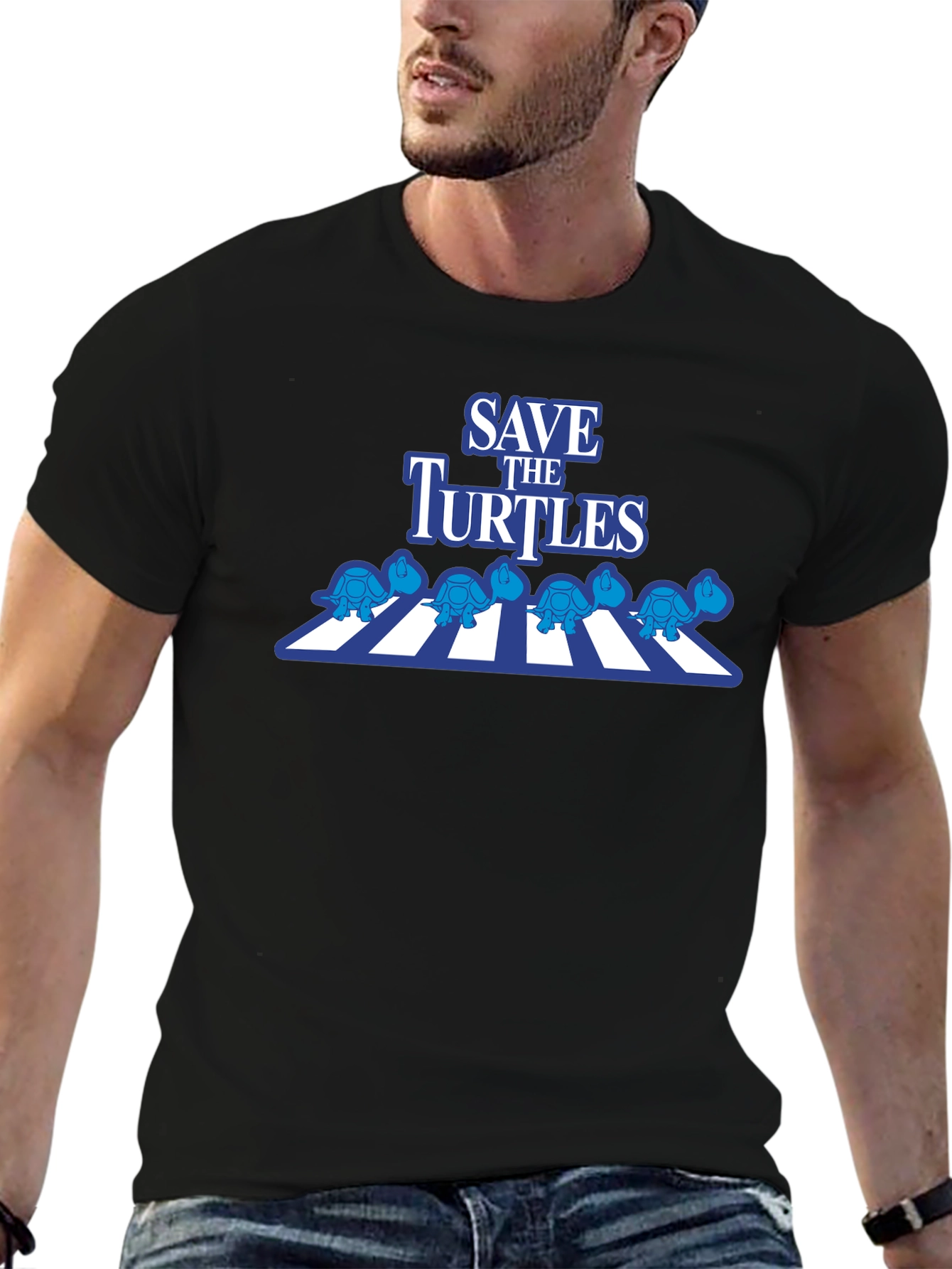 Save the Turtles T-Shirt - Abbey Road Style