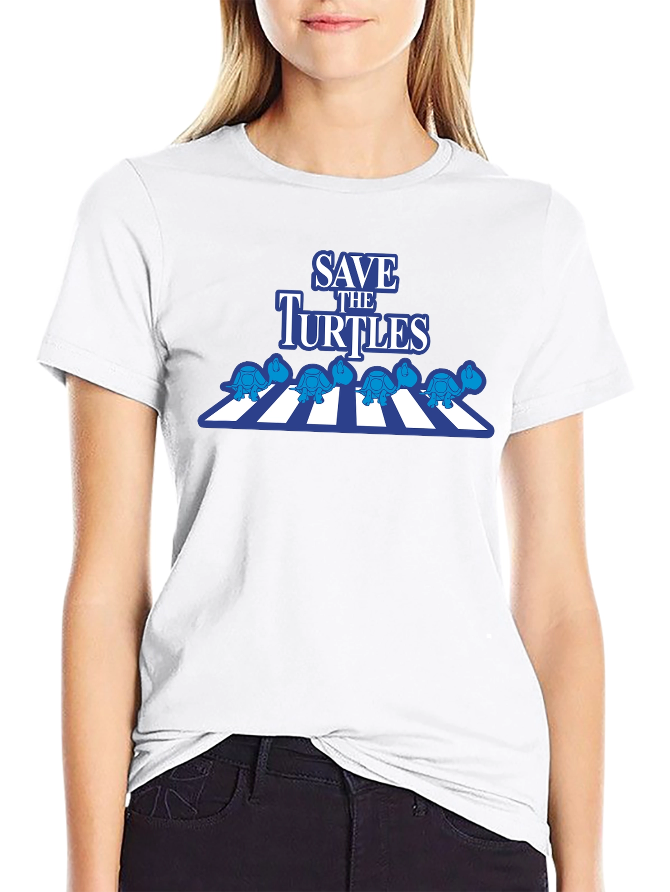 Save the Turtles T-Shirt - Abbey Road Style