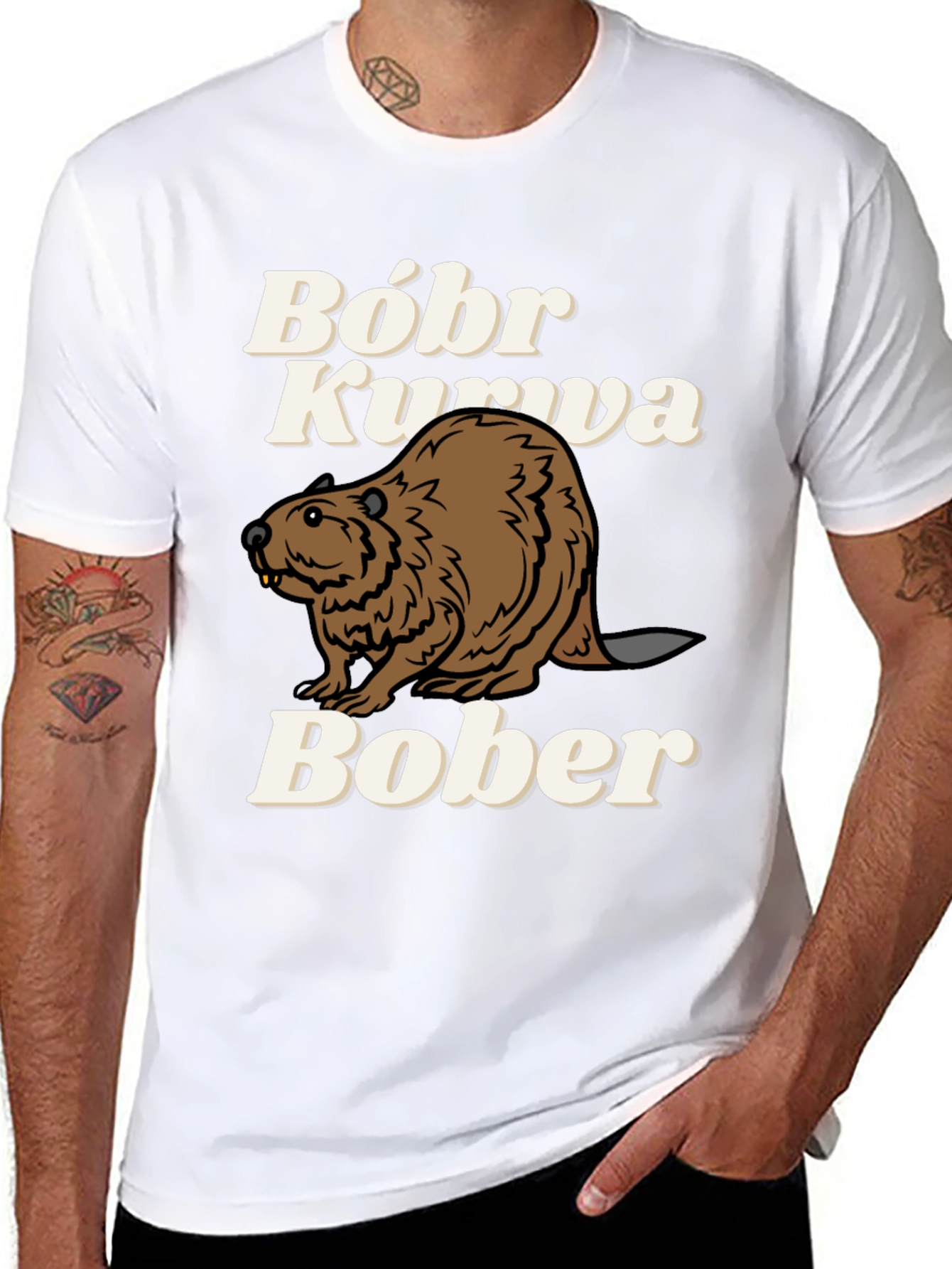 Bóbr Kurva Bober Funny Beaver T-Shirt