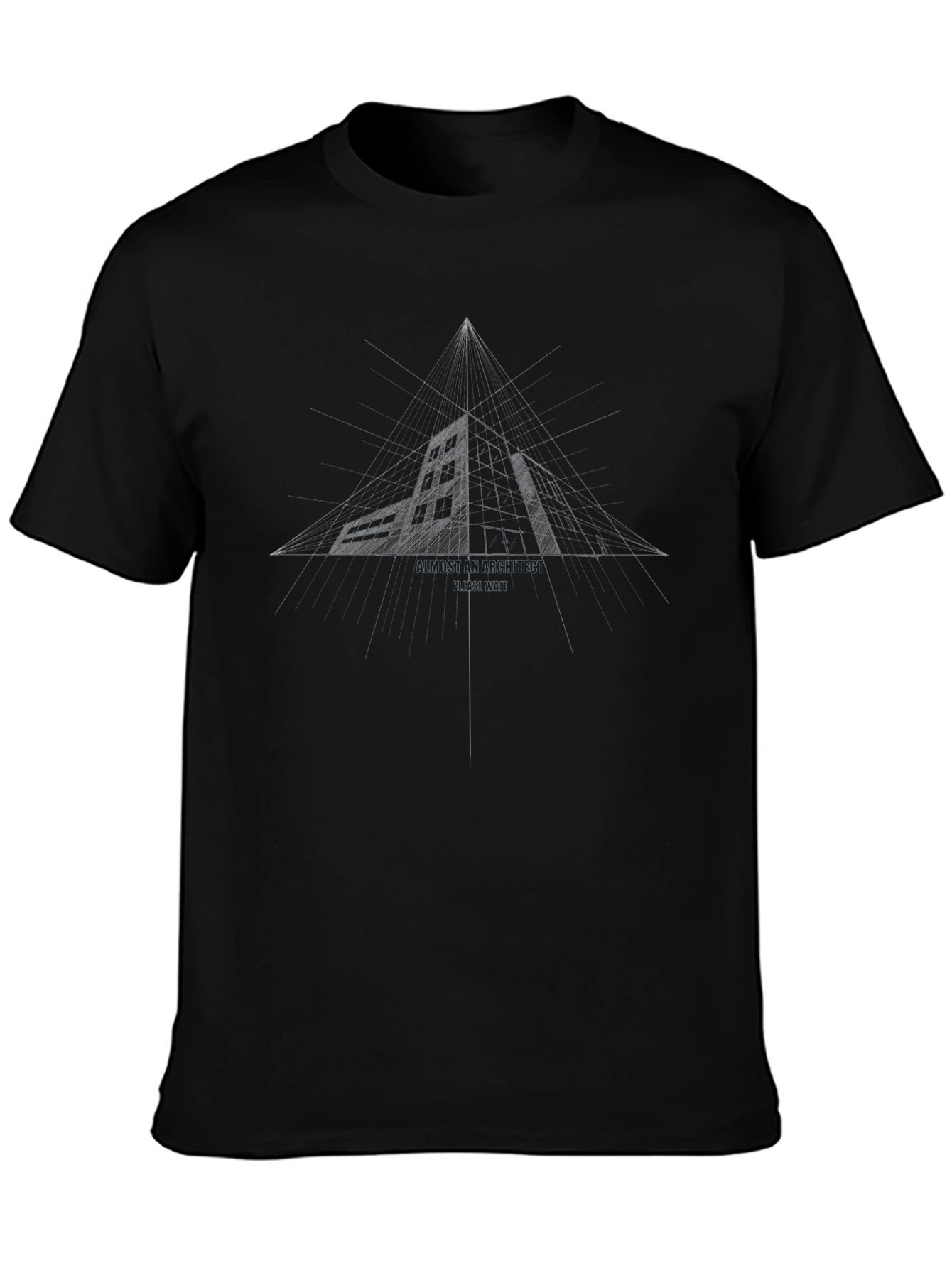 Architectural Blueprint Tee - Mens Black T-Shirt