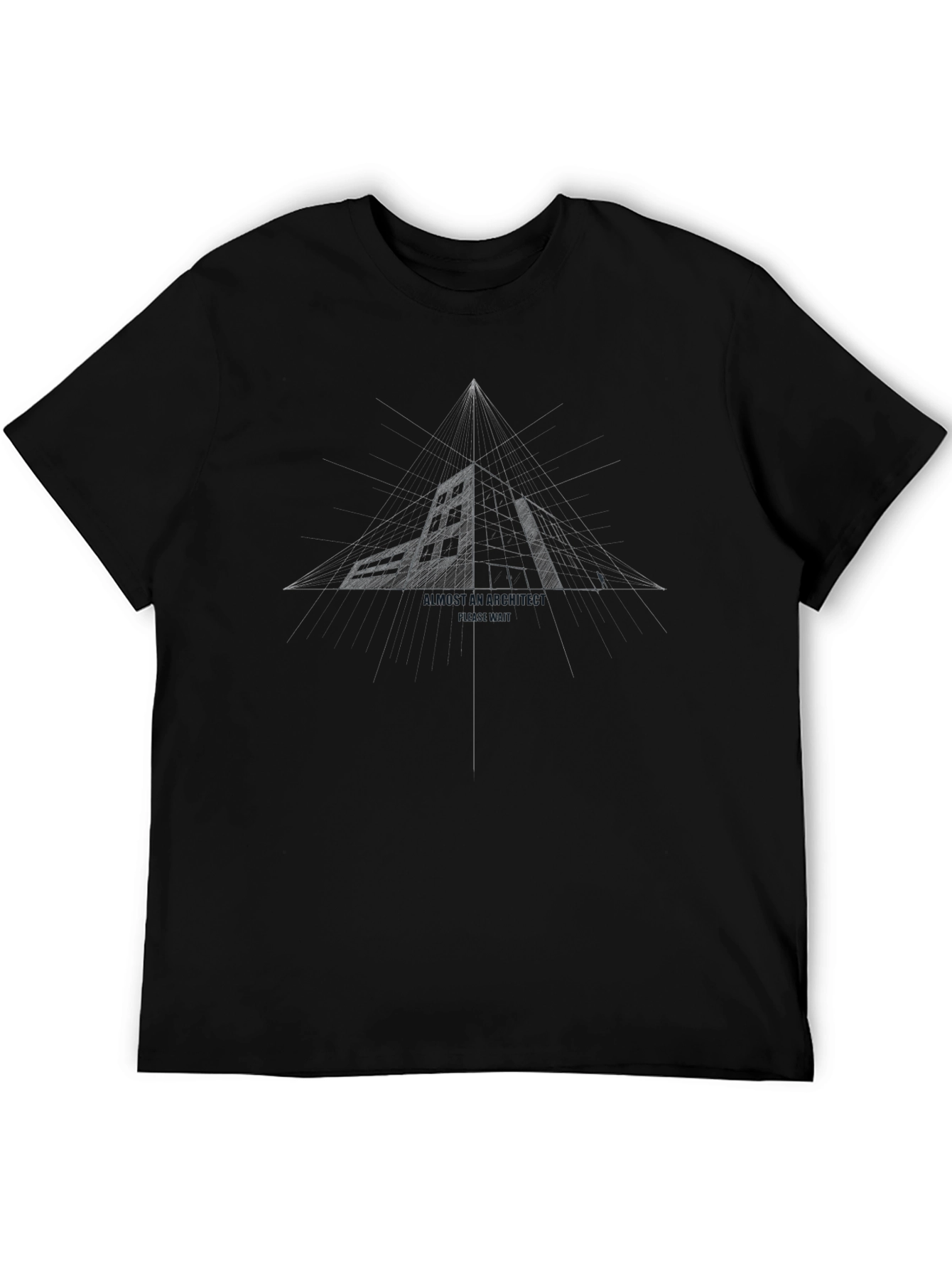 Architectural Blueprint Tee - Mens Black T-Shirt