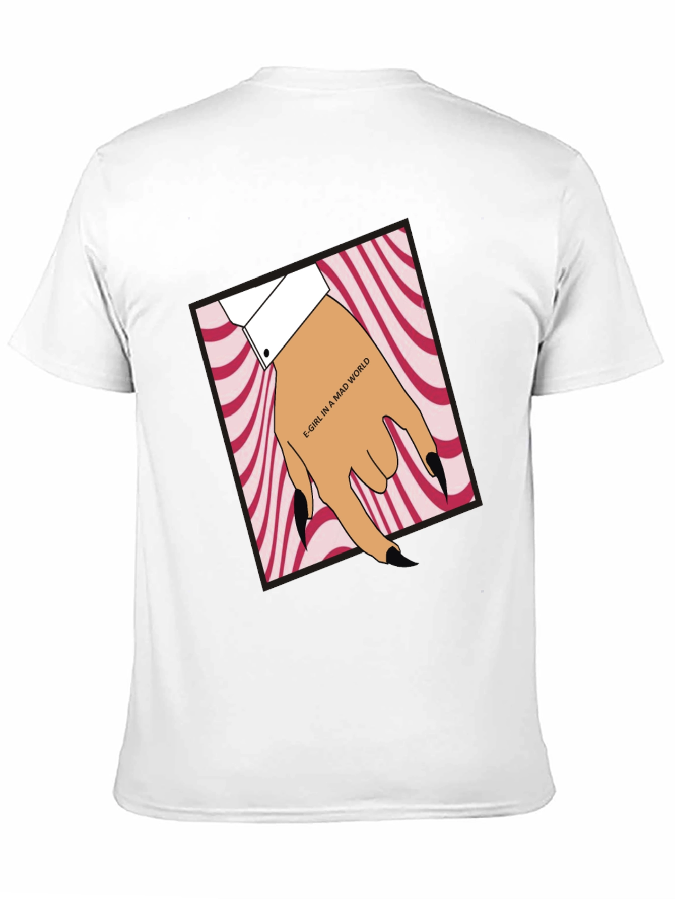 E-Girl in a Mad World Black T-Shirt