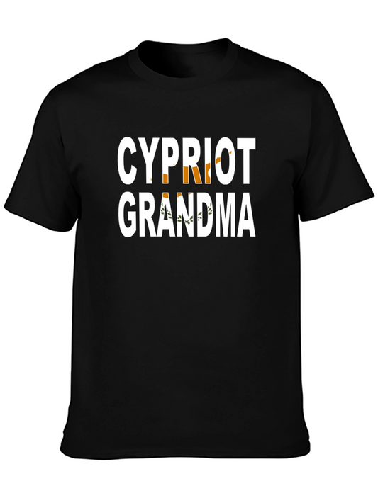 Cypriot Grandma Black T-Shirt