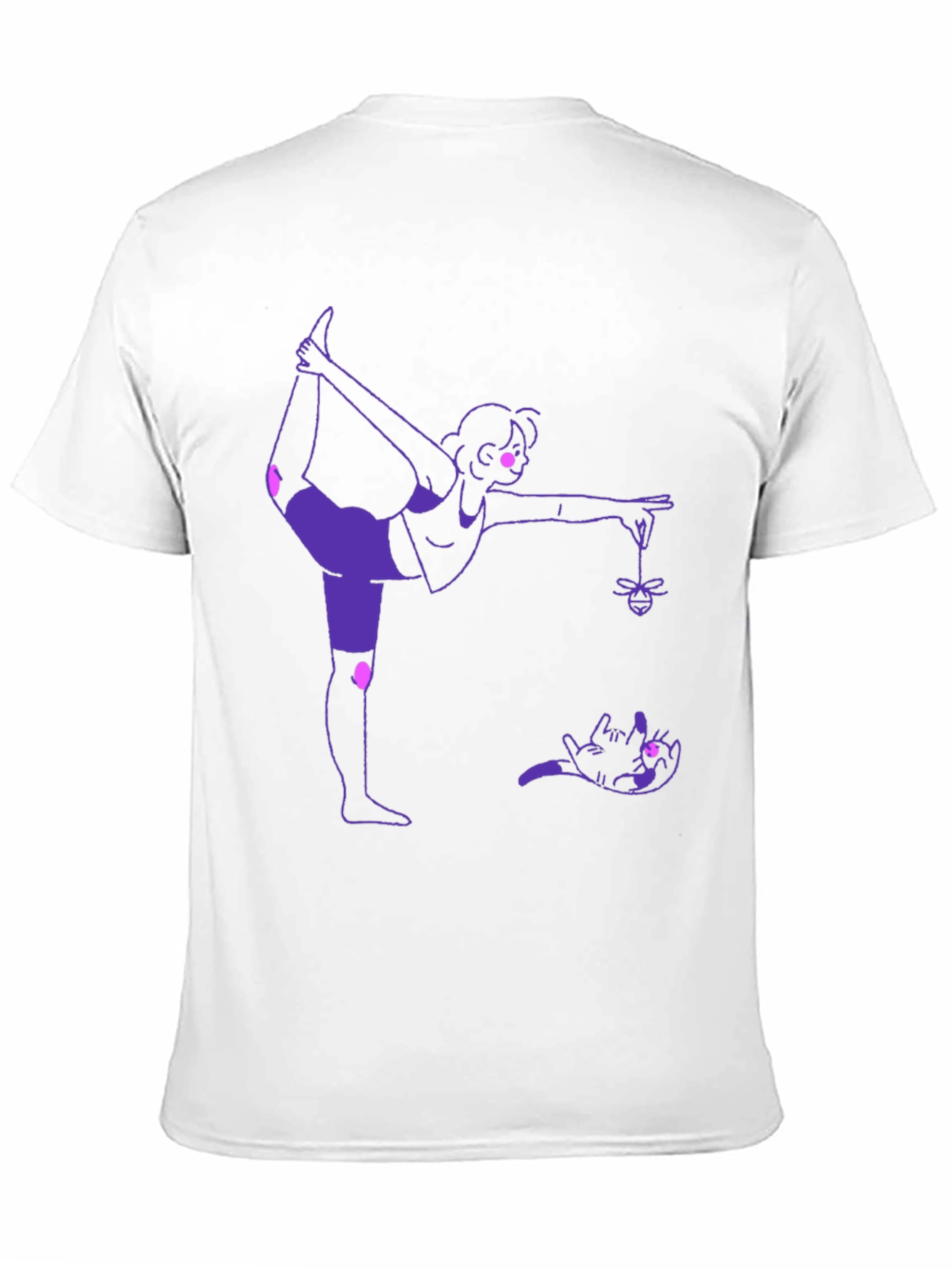 Yoga Cat Black T-Shirt