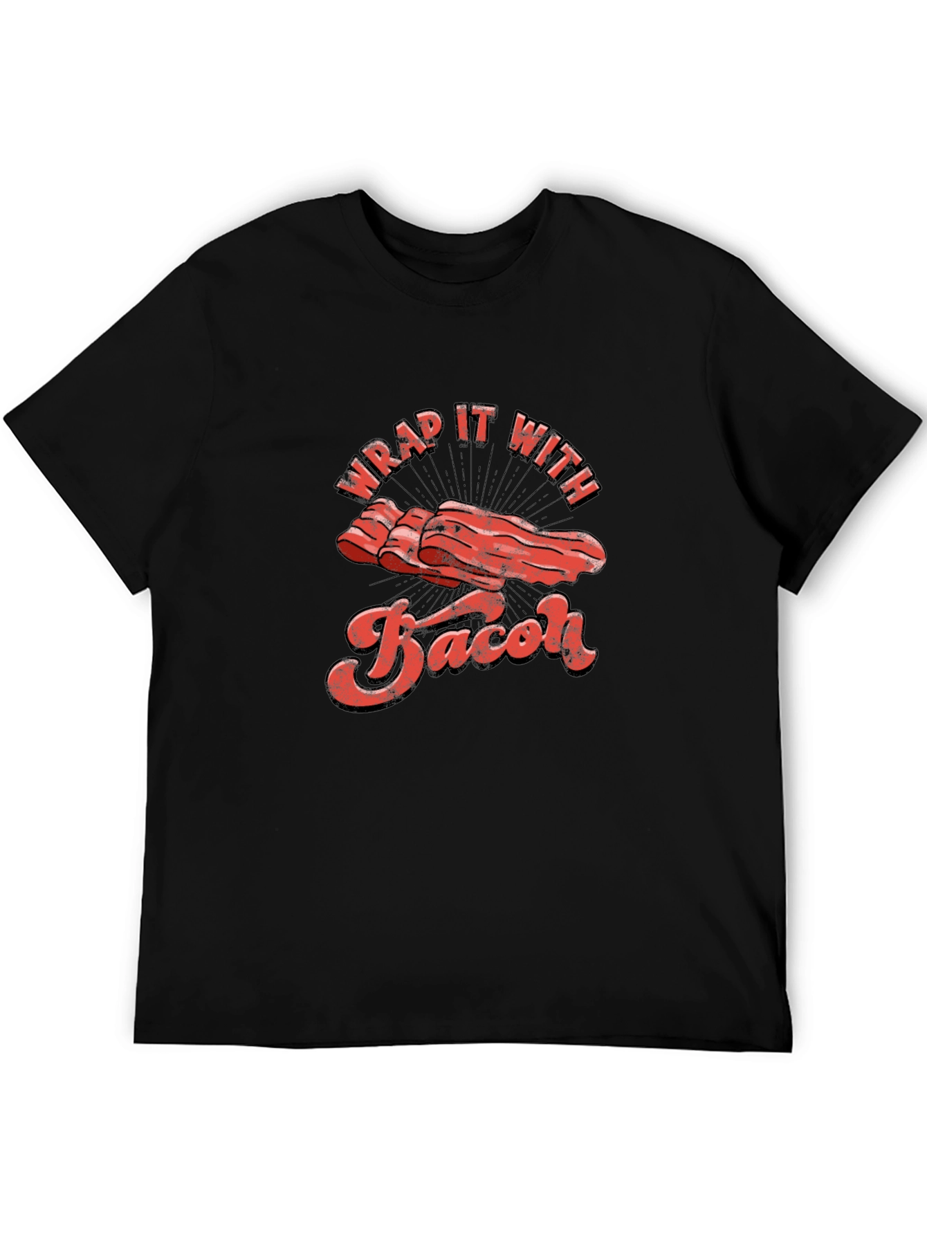 Wrap It With Bacon Graphic T-Shirt